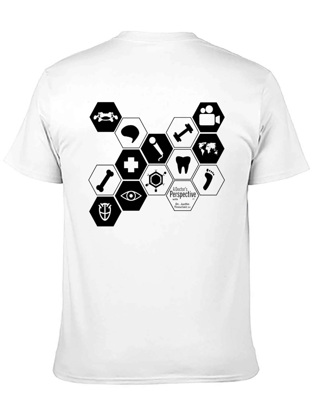 A Doctors Perspective T-Shirt - Medical Hexagon Design