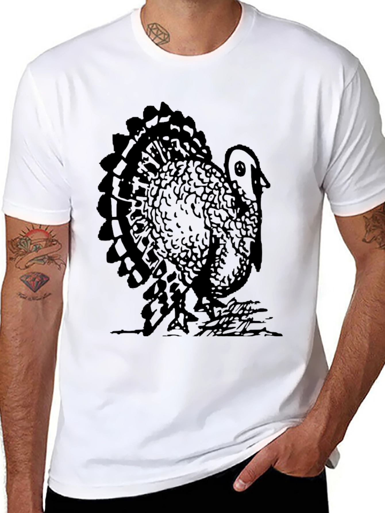 Turkey Graphic Tee - Thanksgiving Holiday Shirt