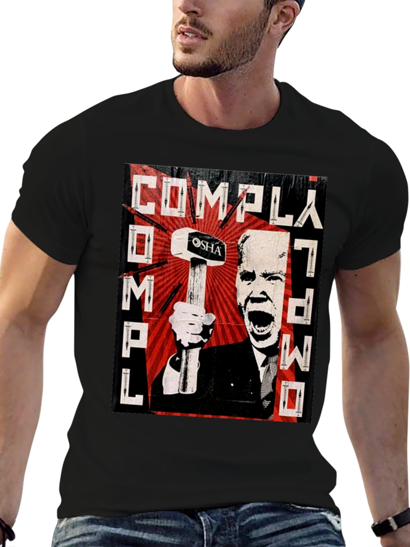 Comply or Die Graphic Tee - Black