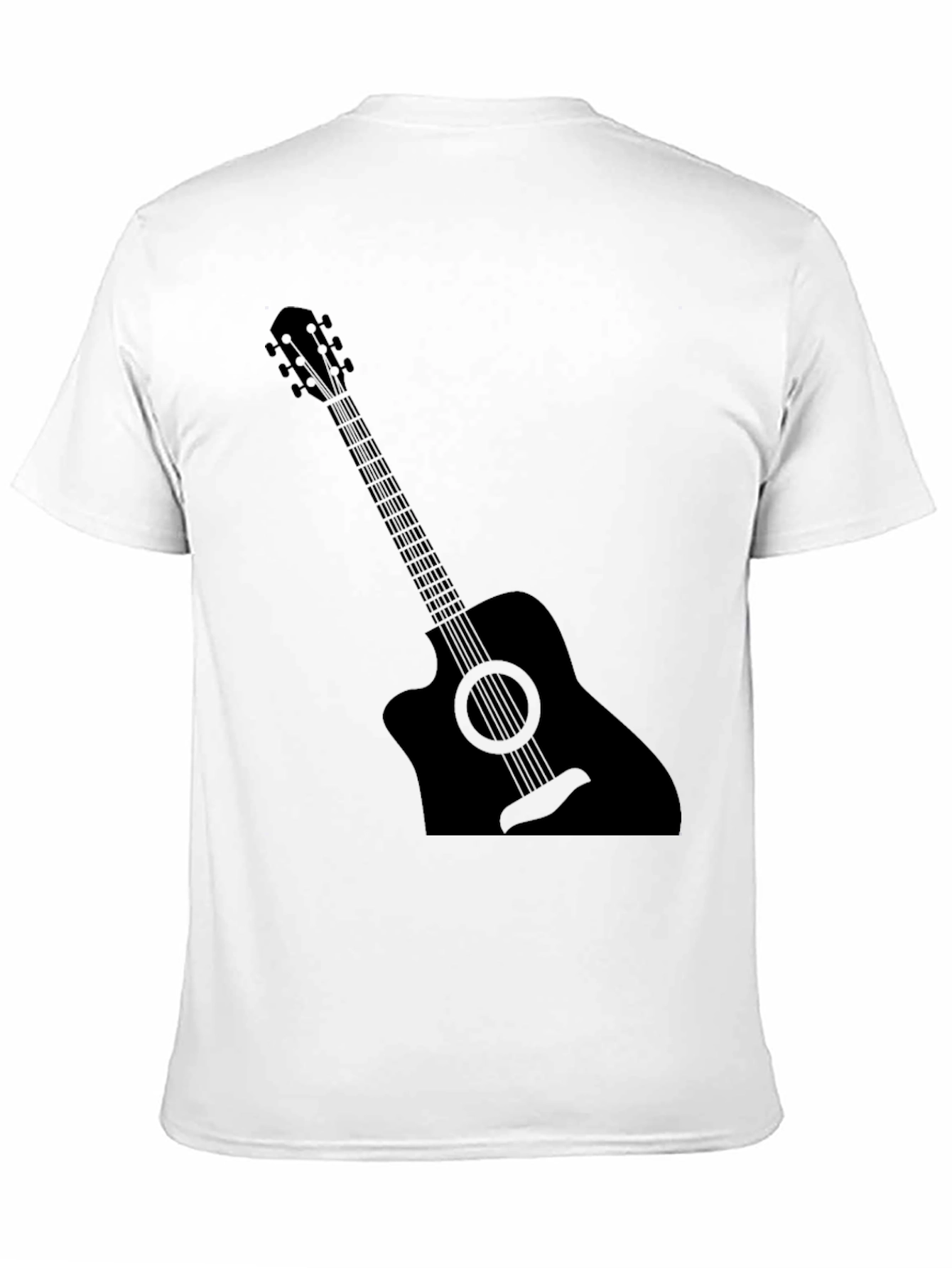 Guitar Graphic Black T-Shirt - Music Lover Tee