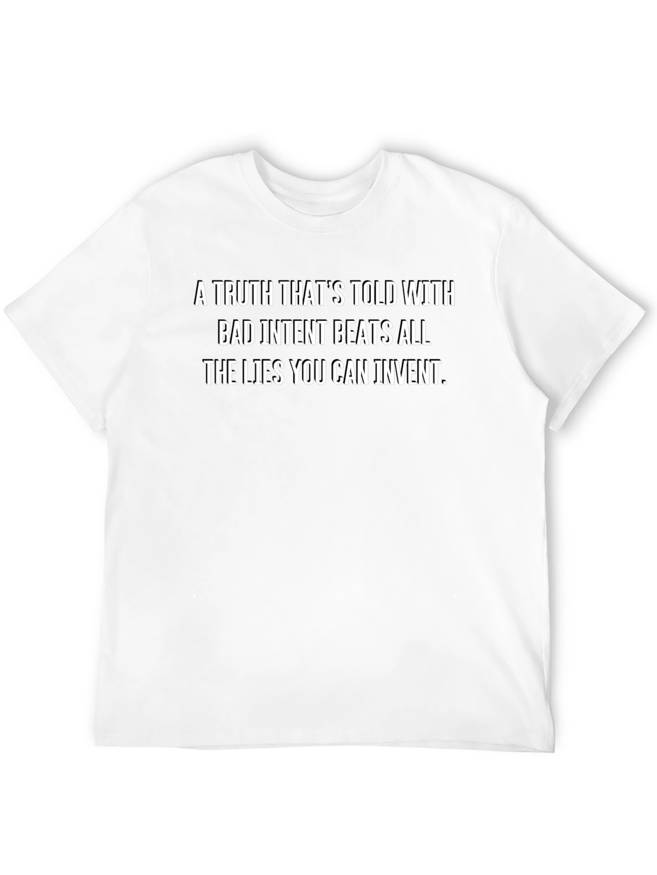 Truth Over Lies Graphic Tee - Black