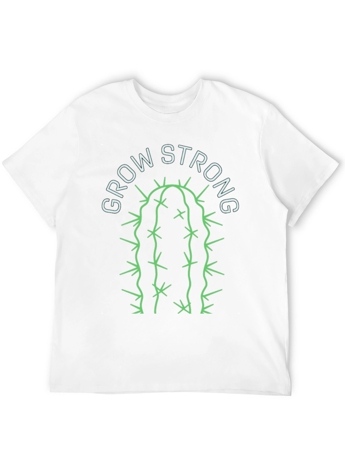 Grow Strong Cactus Graphic Tee - Black