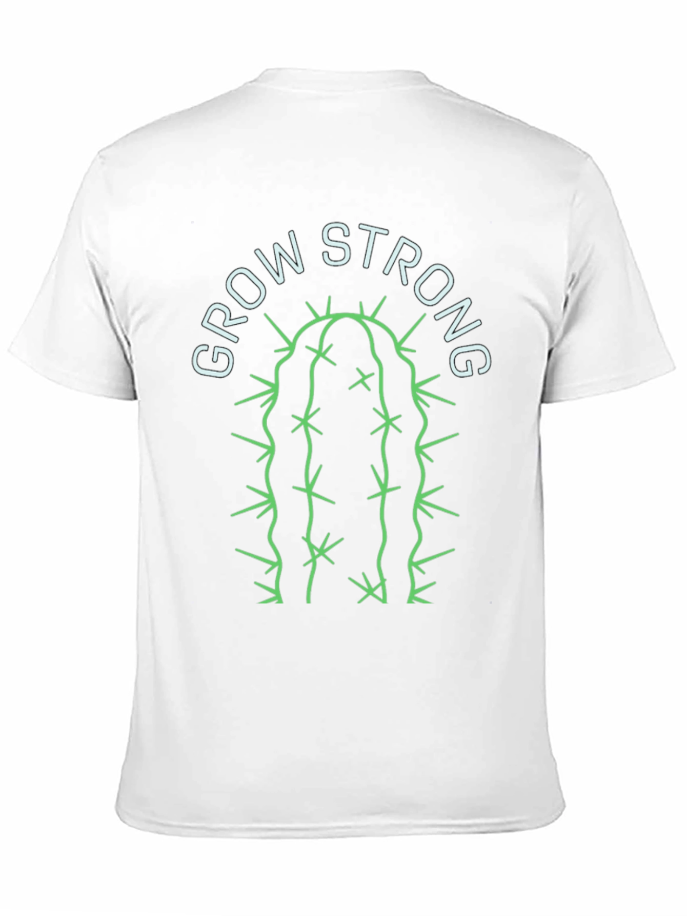 Grow Strong Cactus Graphic Tee - Black