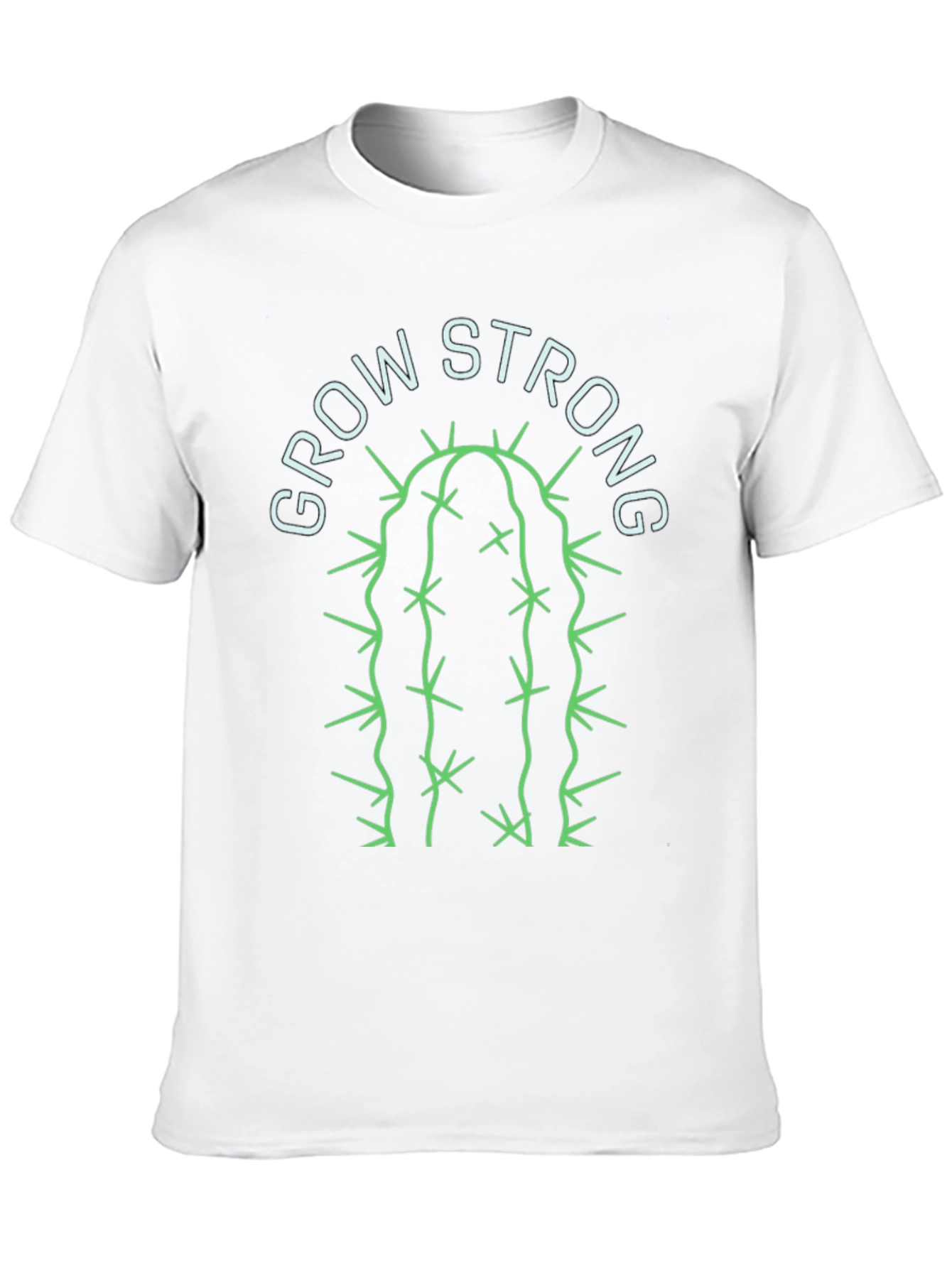 Grow Strong Cactus Graphic Tee - Black
