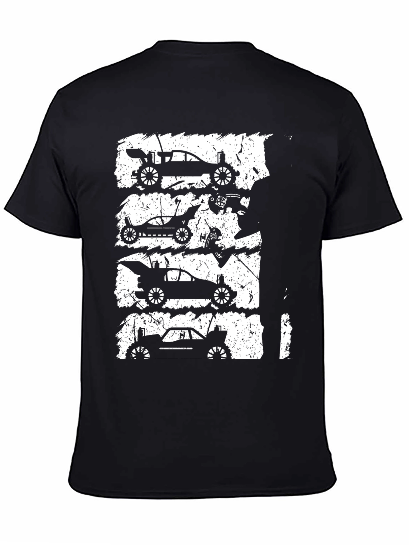 RC Car Silhouette Graphic Tee - Black