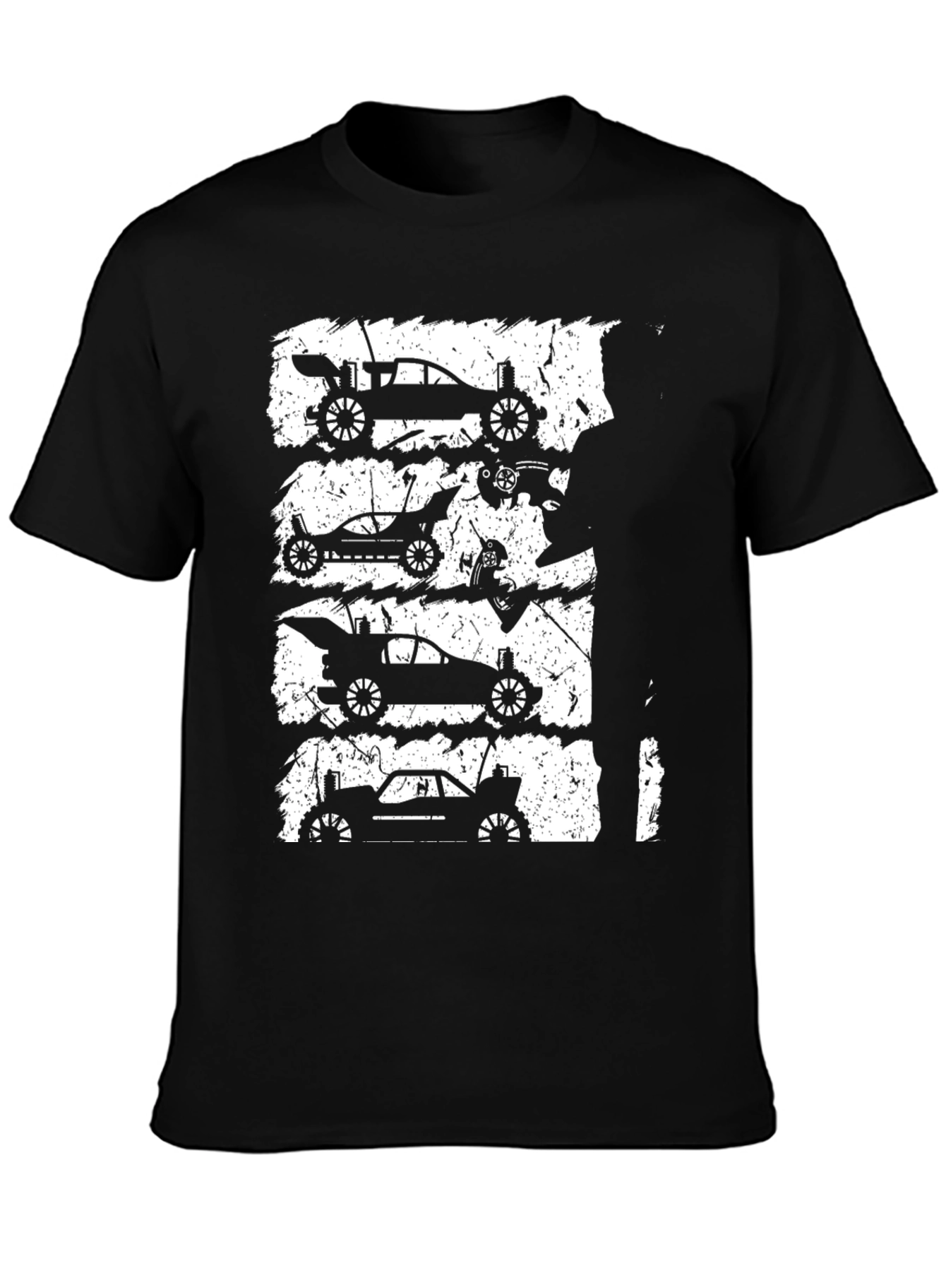 RC Car Silhouette Graphic Tee - Black