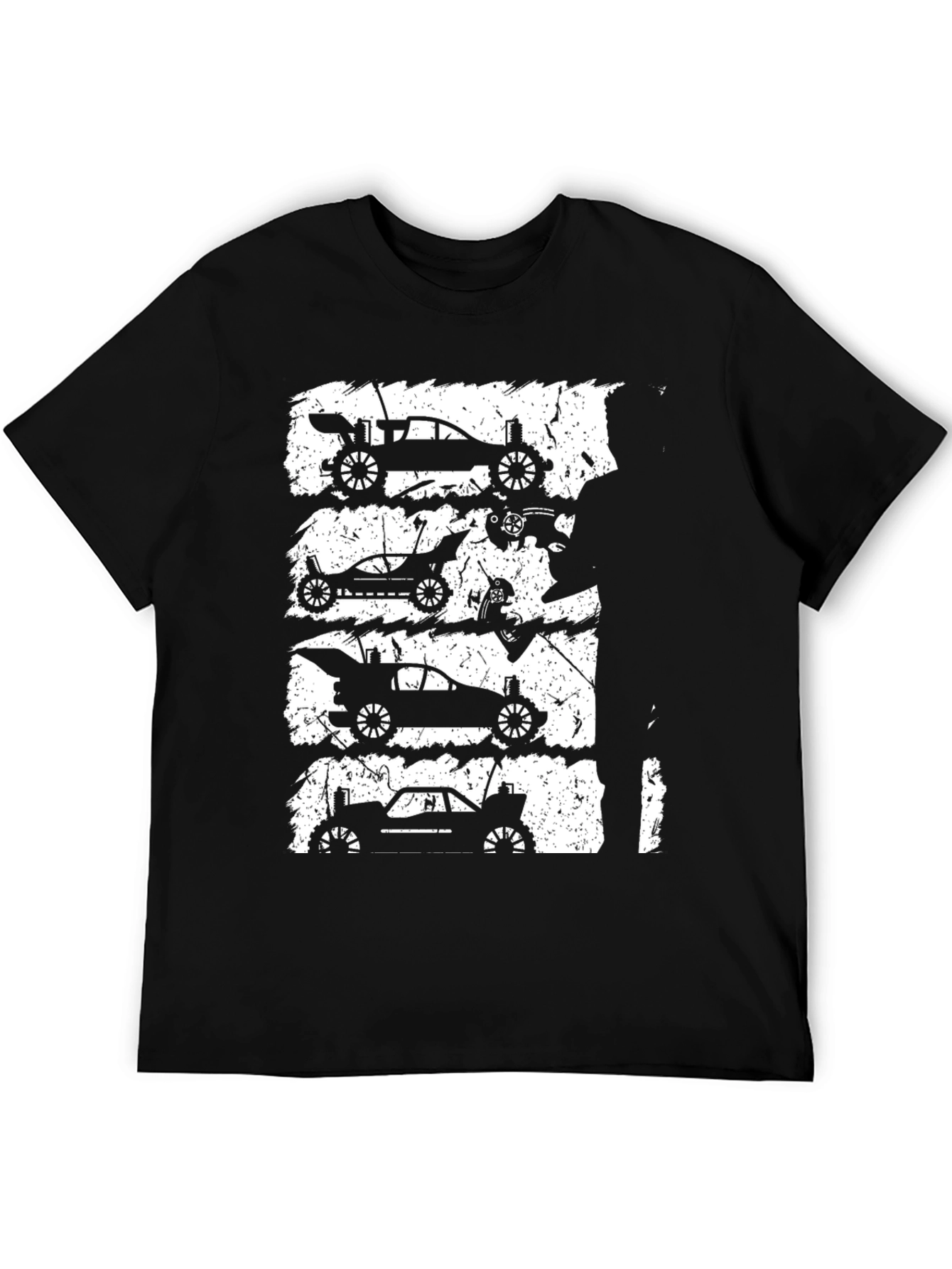 RC Car Silhouette Graphic Tee - Black