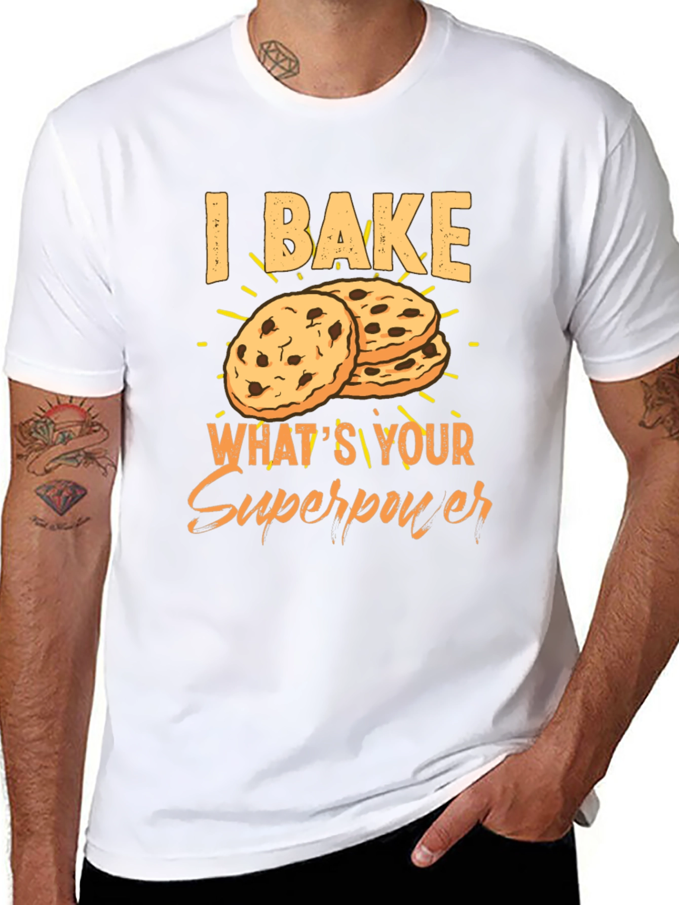 I Bake Whats Your Superpower Graphic T-Shirt