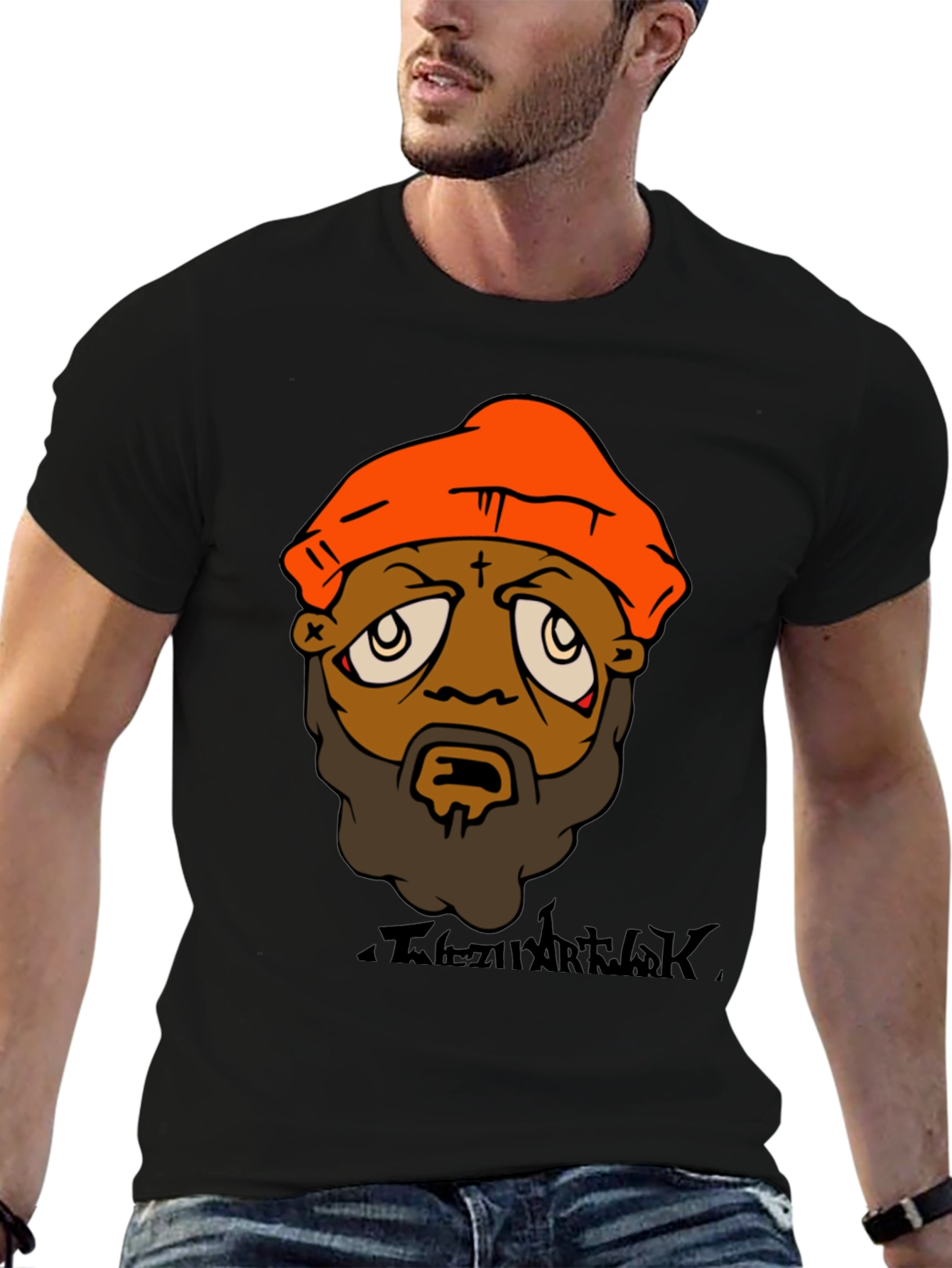 Cartoon Face Graphic Tee