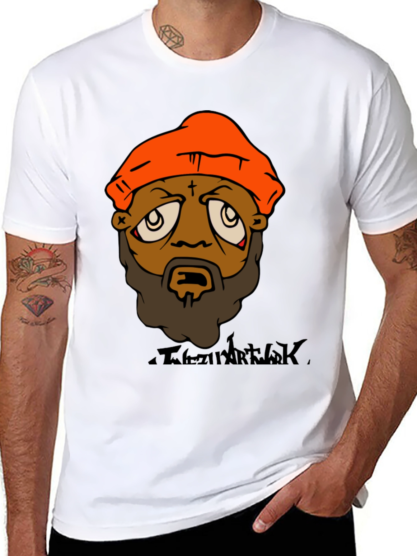 Cartoon Face Graphic Tee