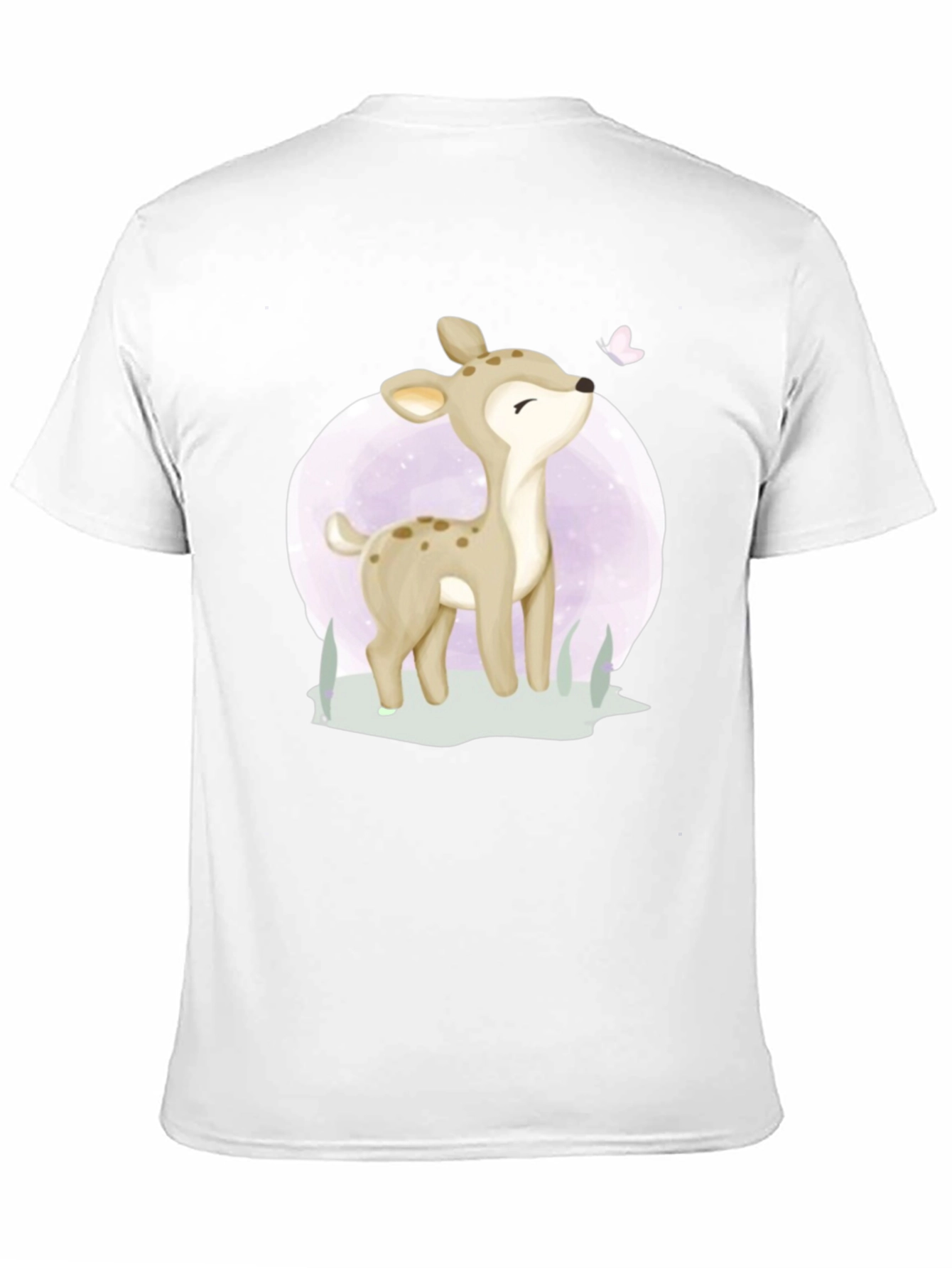 Cute Deer Graphic Tee - Black T-Shirt