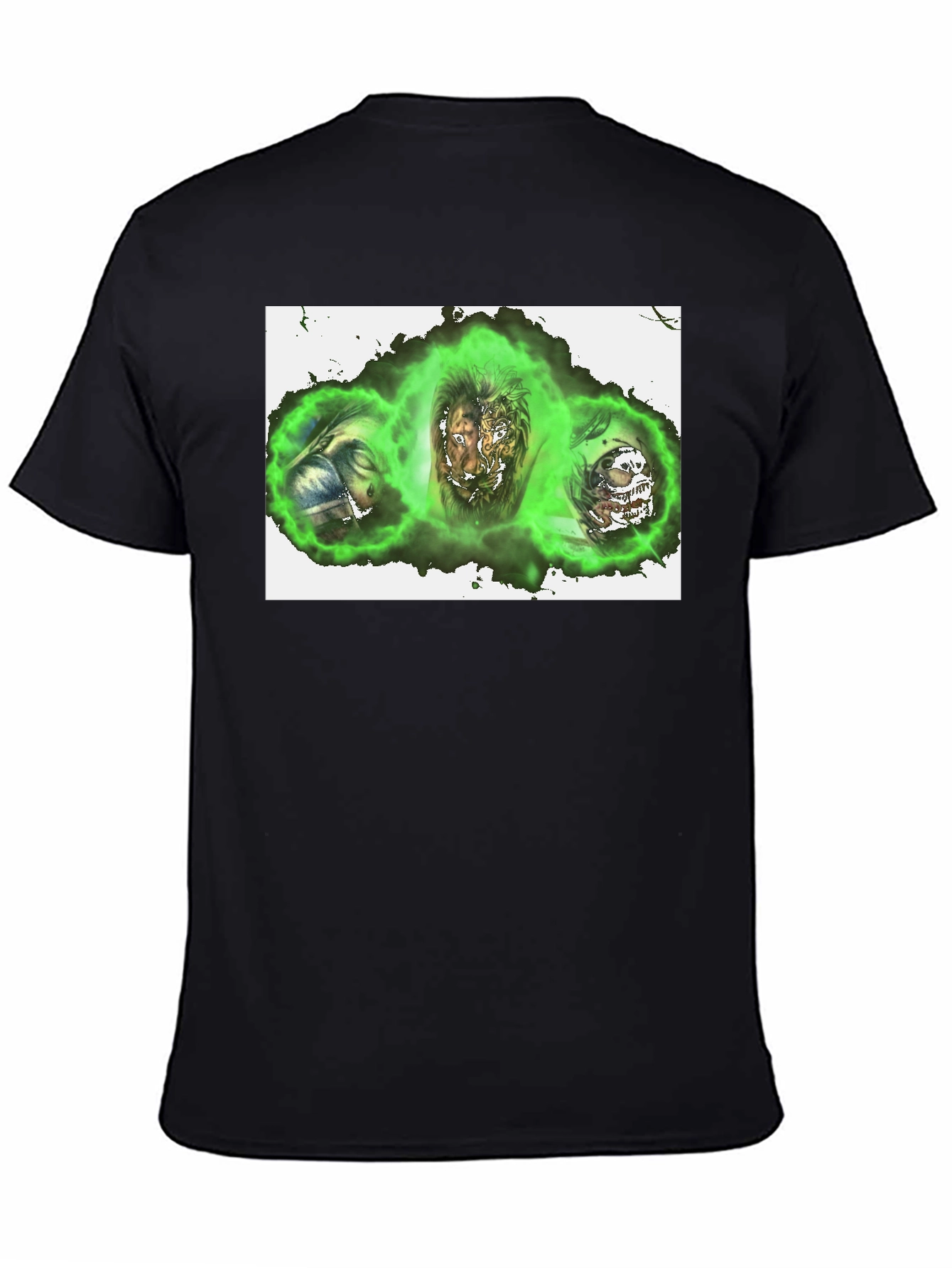 Green Aura Graphic Print T-Shirt