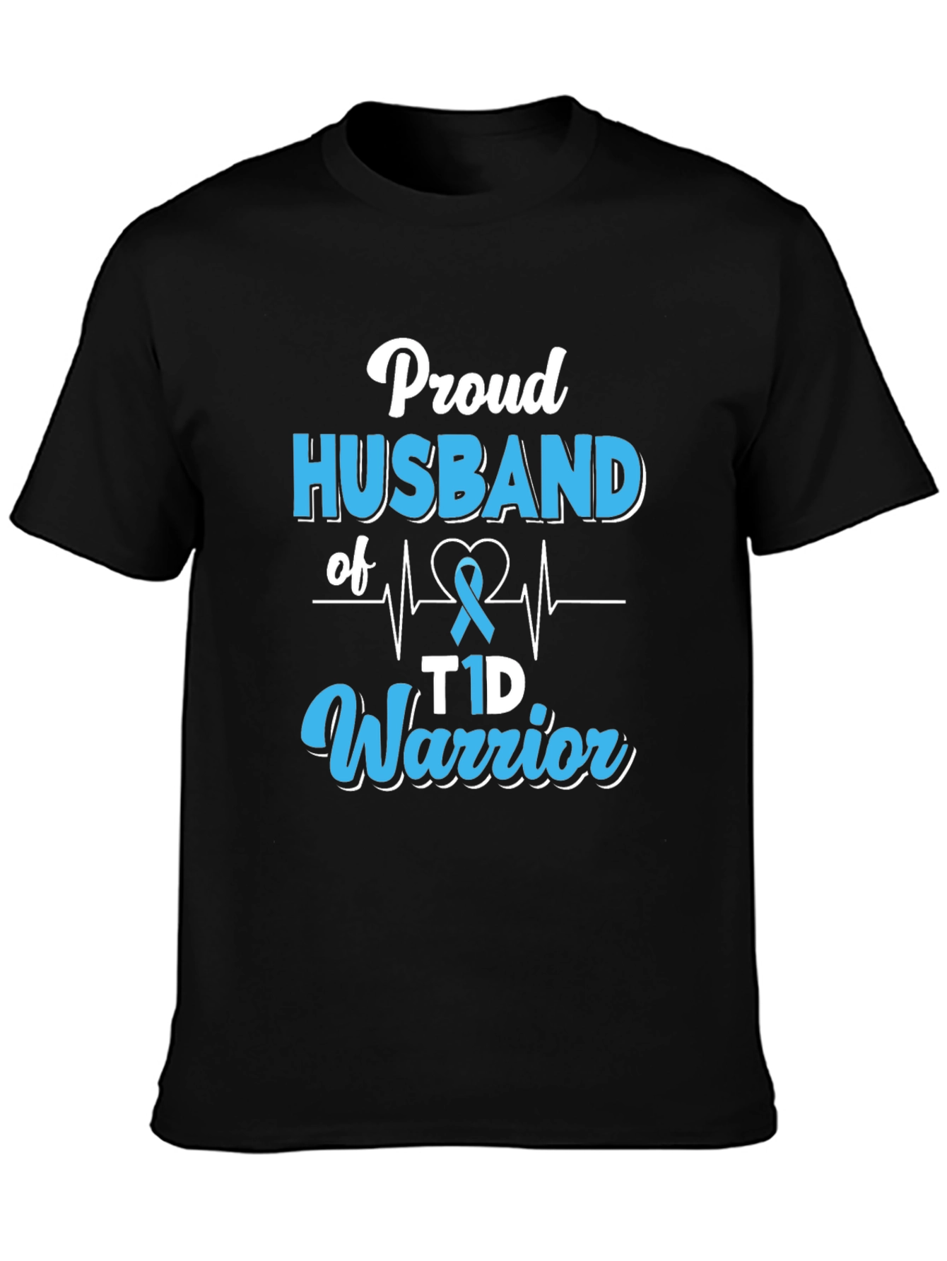 Proud Husband of T1D Warrior Graphic T-Shirt