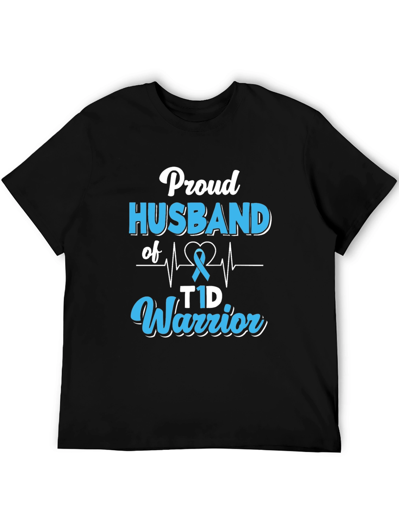 Proud Husband of T1D Warrior Graphic T-Shirt