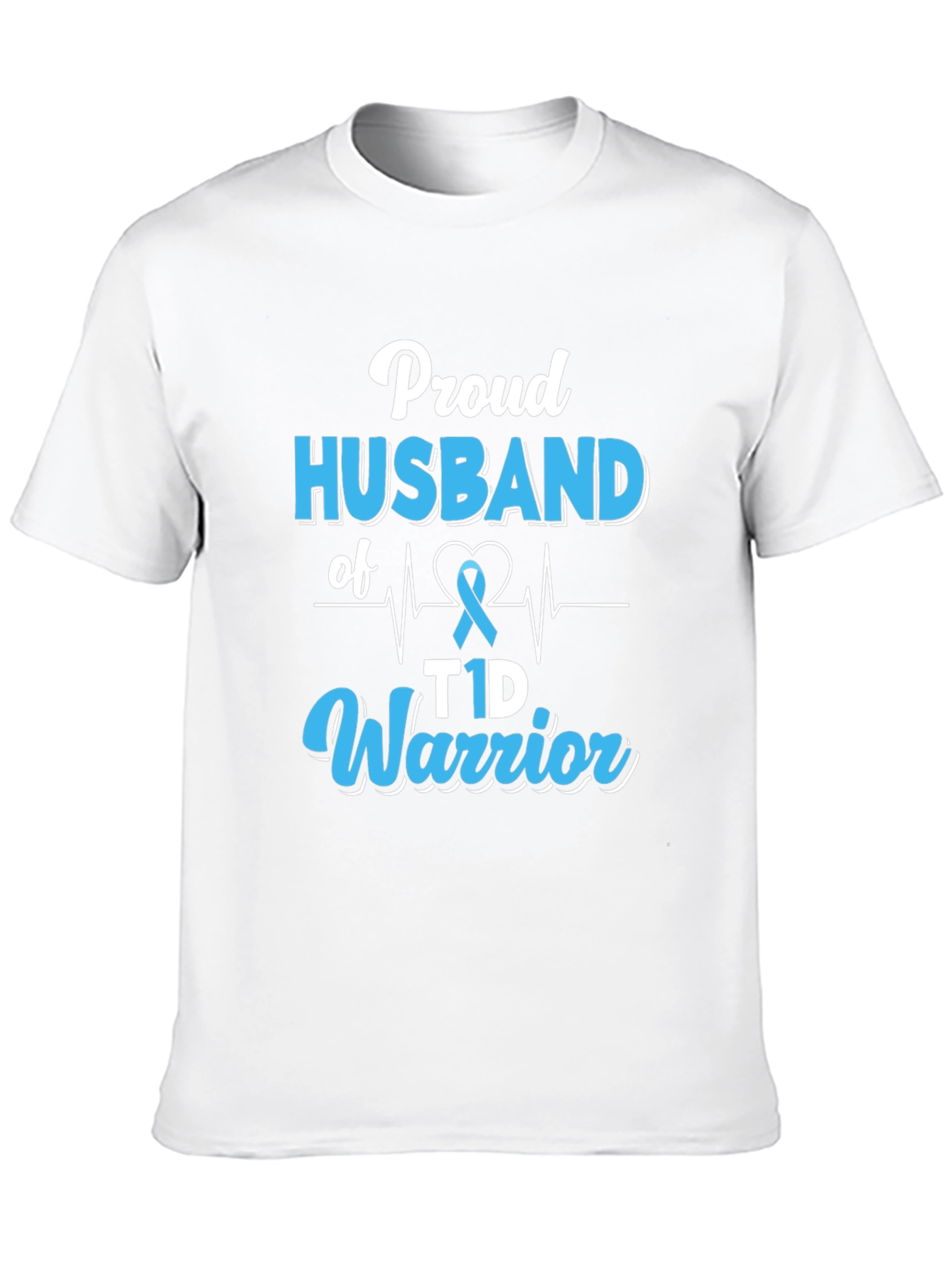 Proud Husband of T1D Warrior Graphic T-Shirt