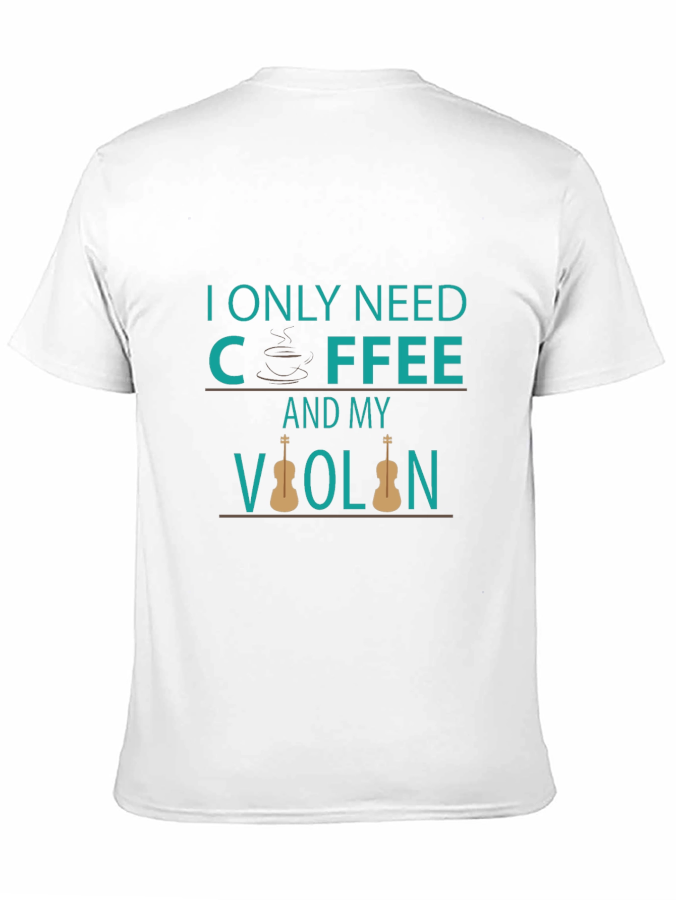 Coffee and Violin T-Shirt - Musician Tee