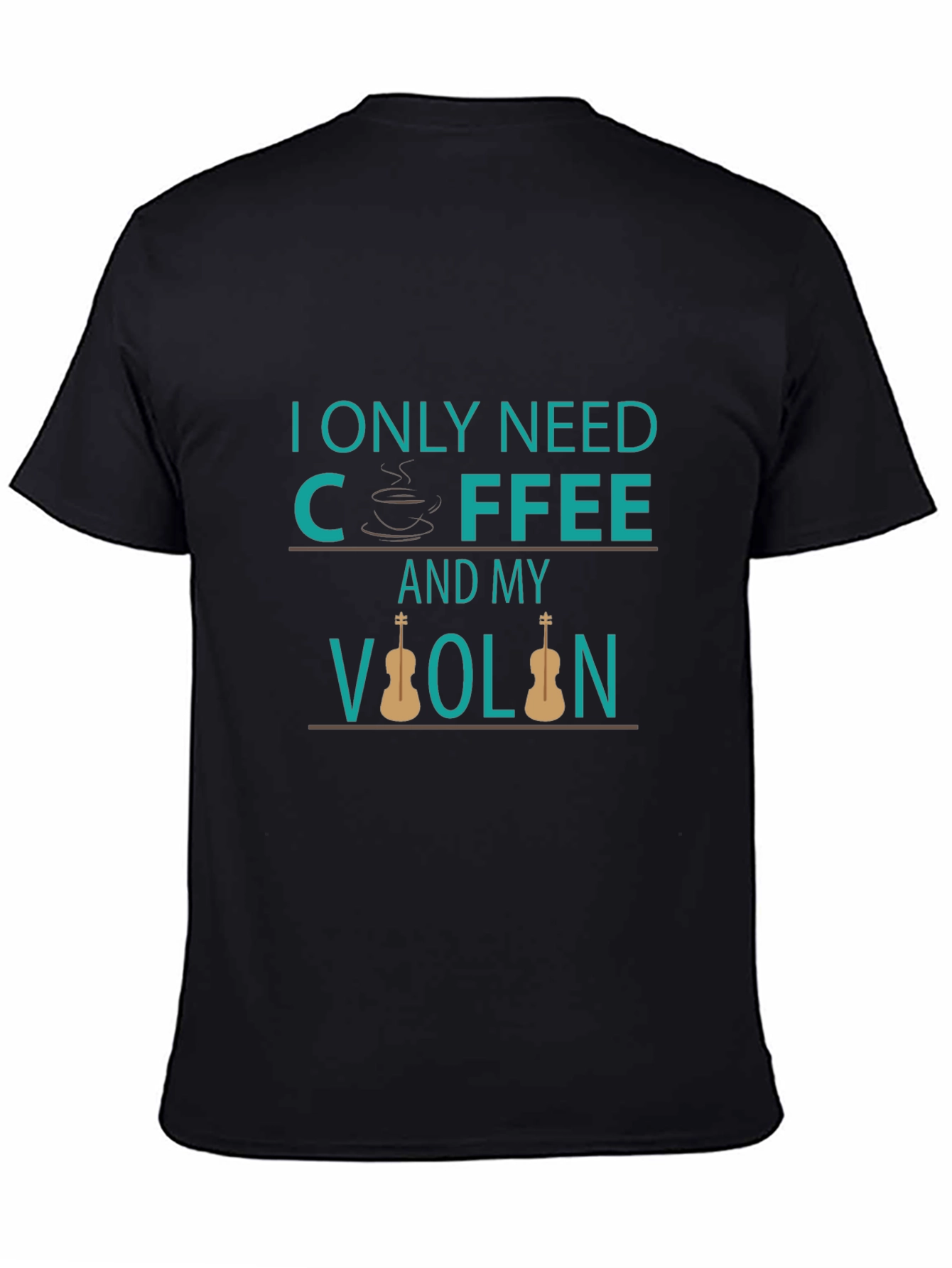 Coffee and Violin T-Shirt - Musician Tee
