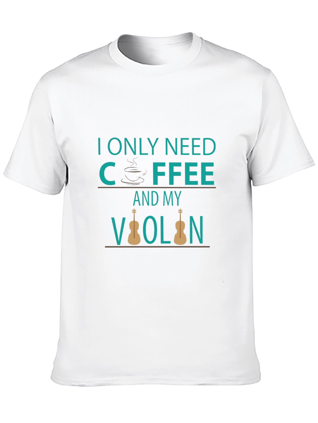 Coffee and Violin T-Shirt - Musician Tee