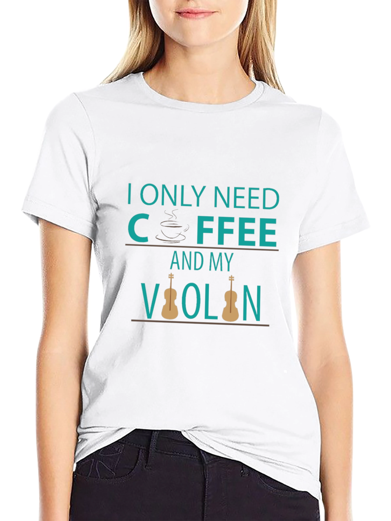 Coffee and Violin T-Shirt - Musician Tee