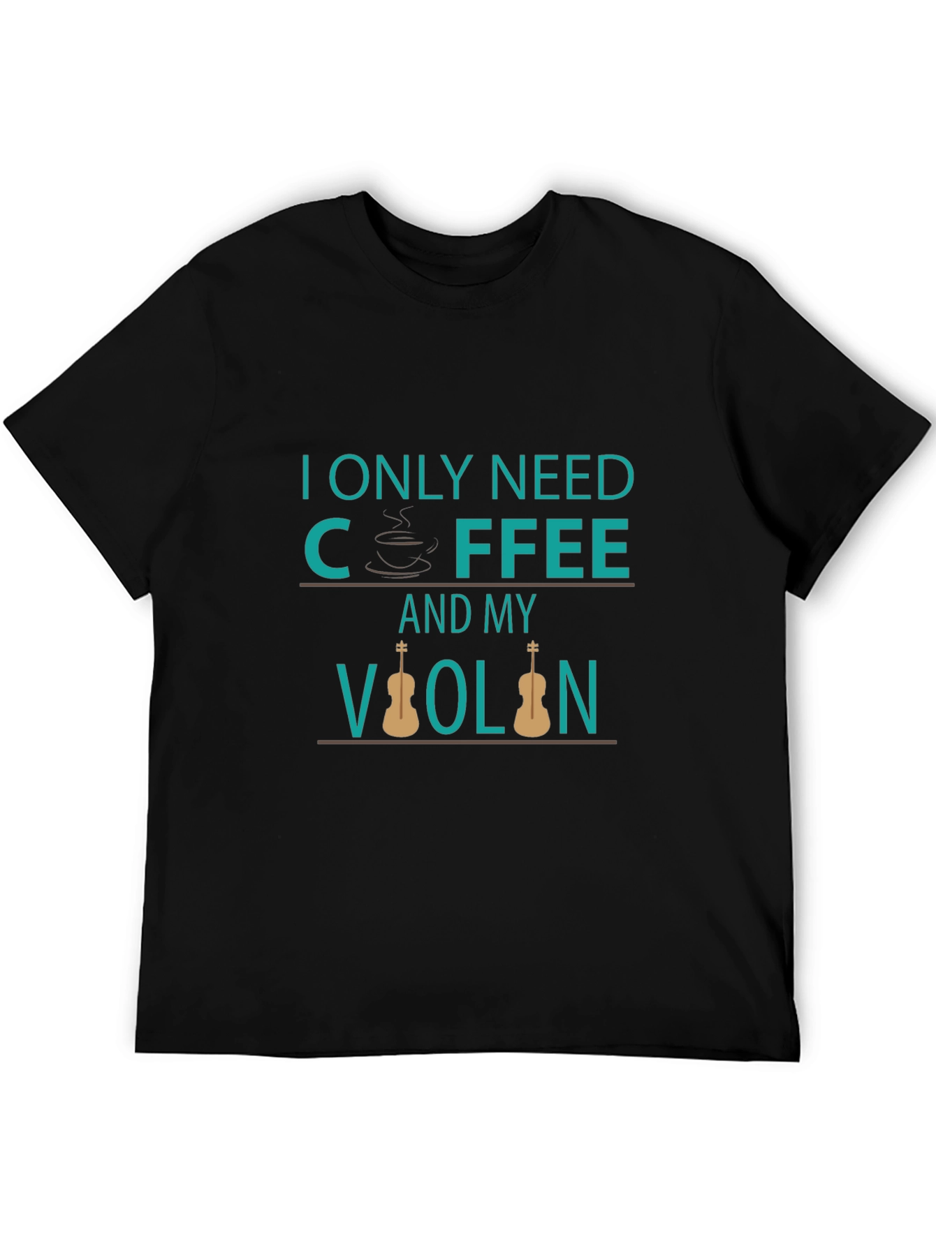 Coffee and Violin T-Shirt - Musician Tee