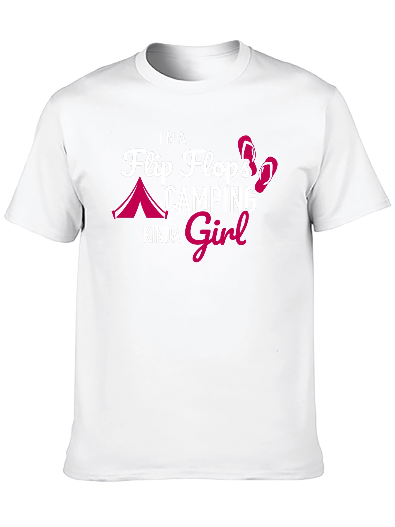 Flip Flops Camping Girl T-Shirt
