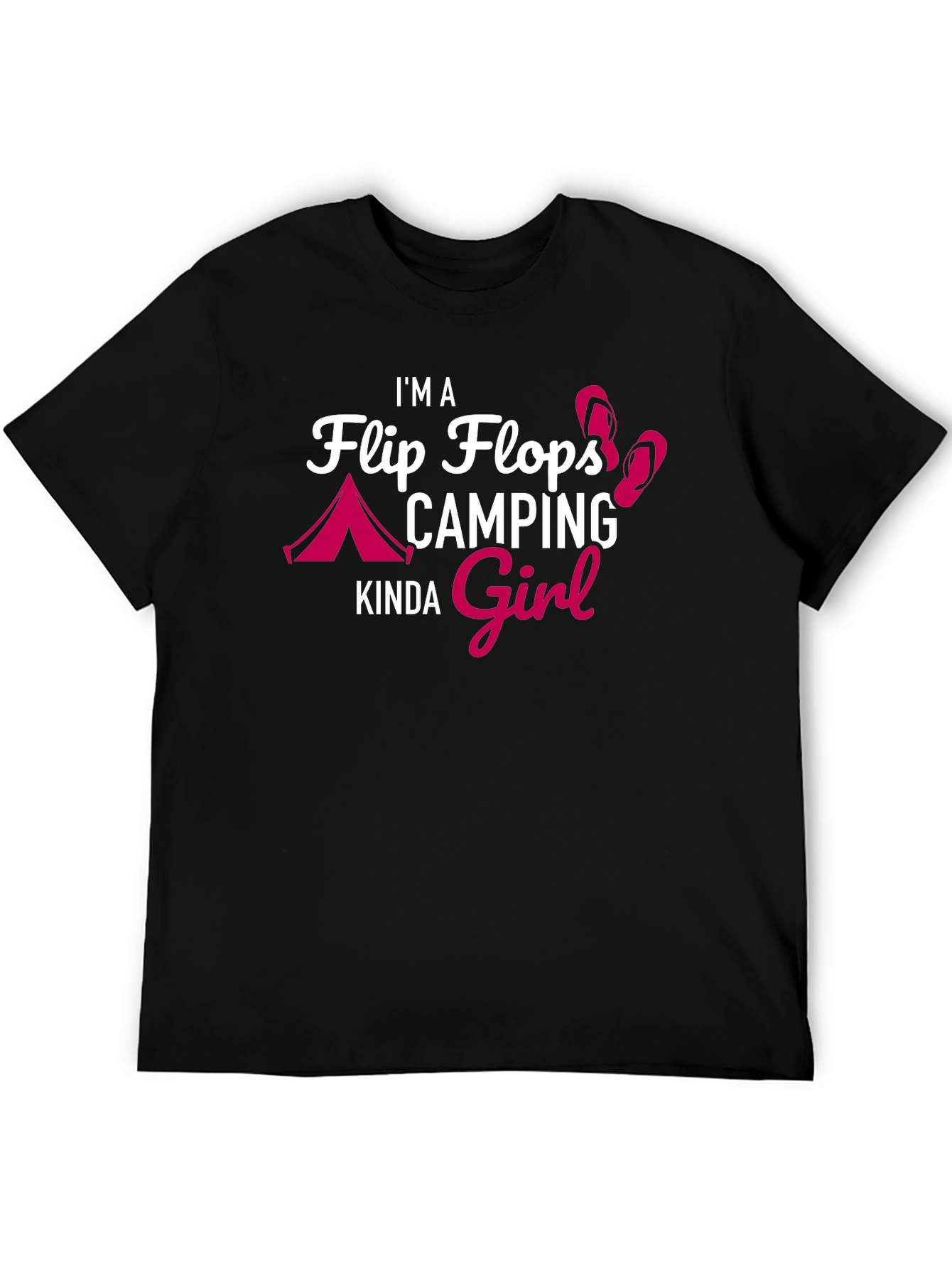 Flip Flops Camping Girl T-Shirt