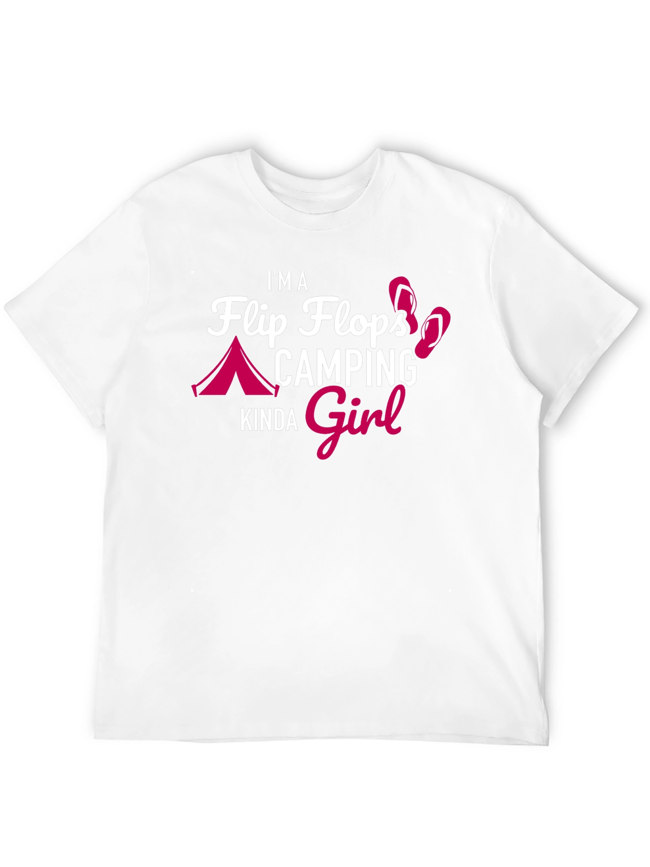 Flip Flops Camping Girl T-Shirt