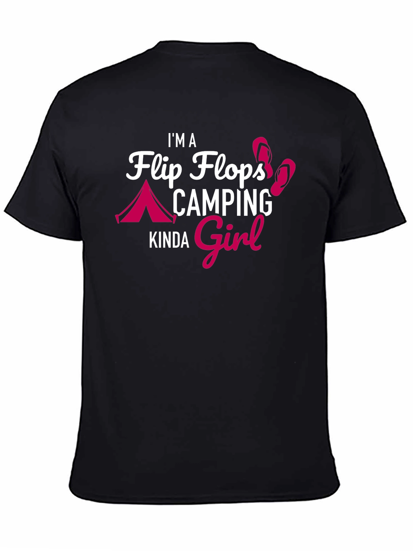Flip Flops Camping Girl T-Shirt