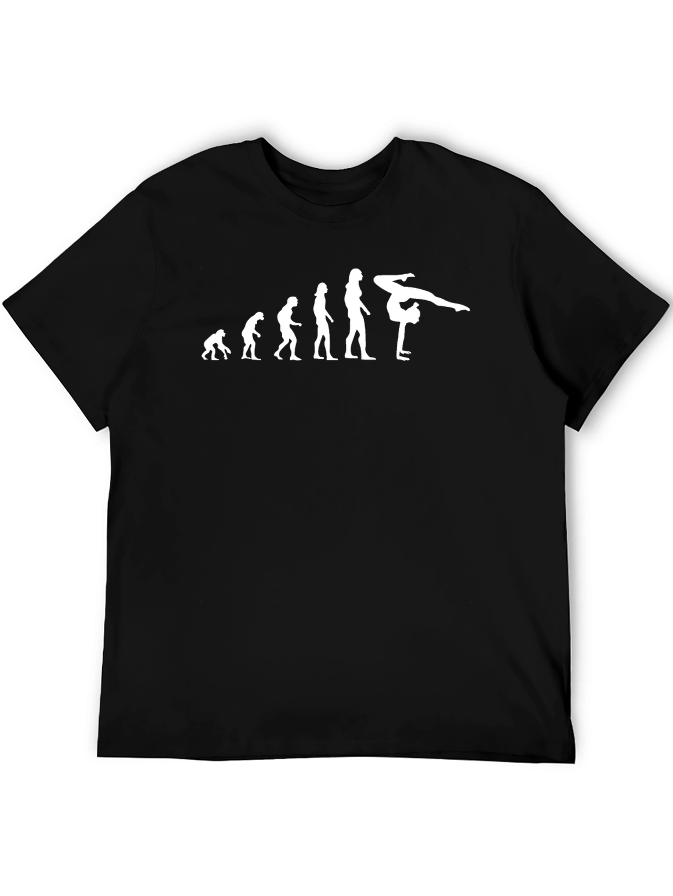 Gymnast Evolution T-Shirt - Black Cotton Tee