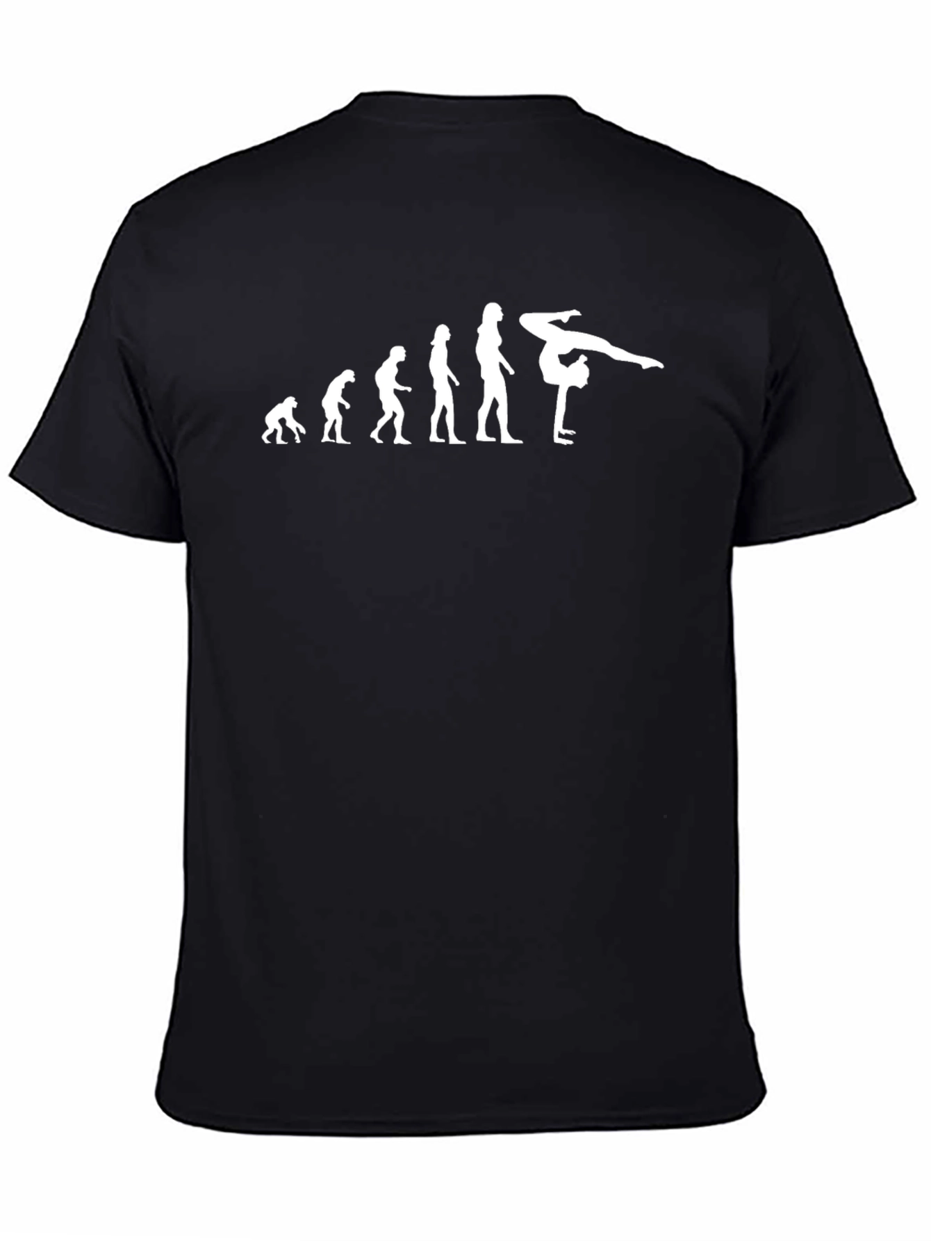 Gymnast Evolution T-Shirt - Black Cotton Tee