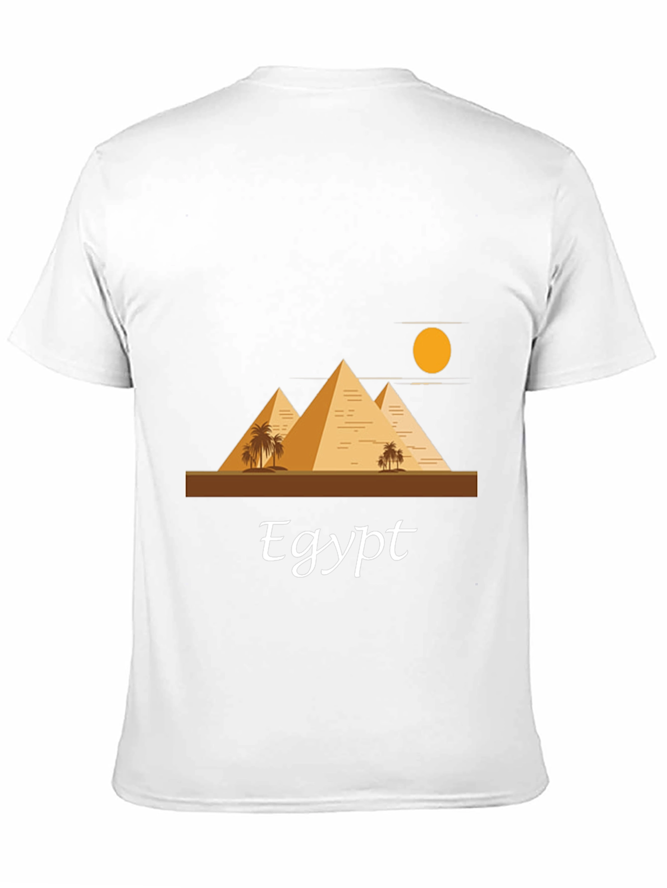 Egypt Pyramid T-Shirt - Black Cotton Blend Graphic Tee