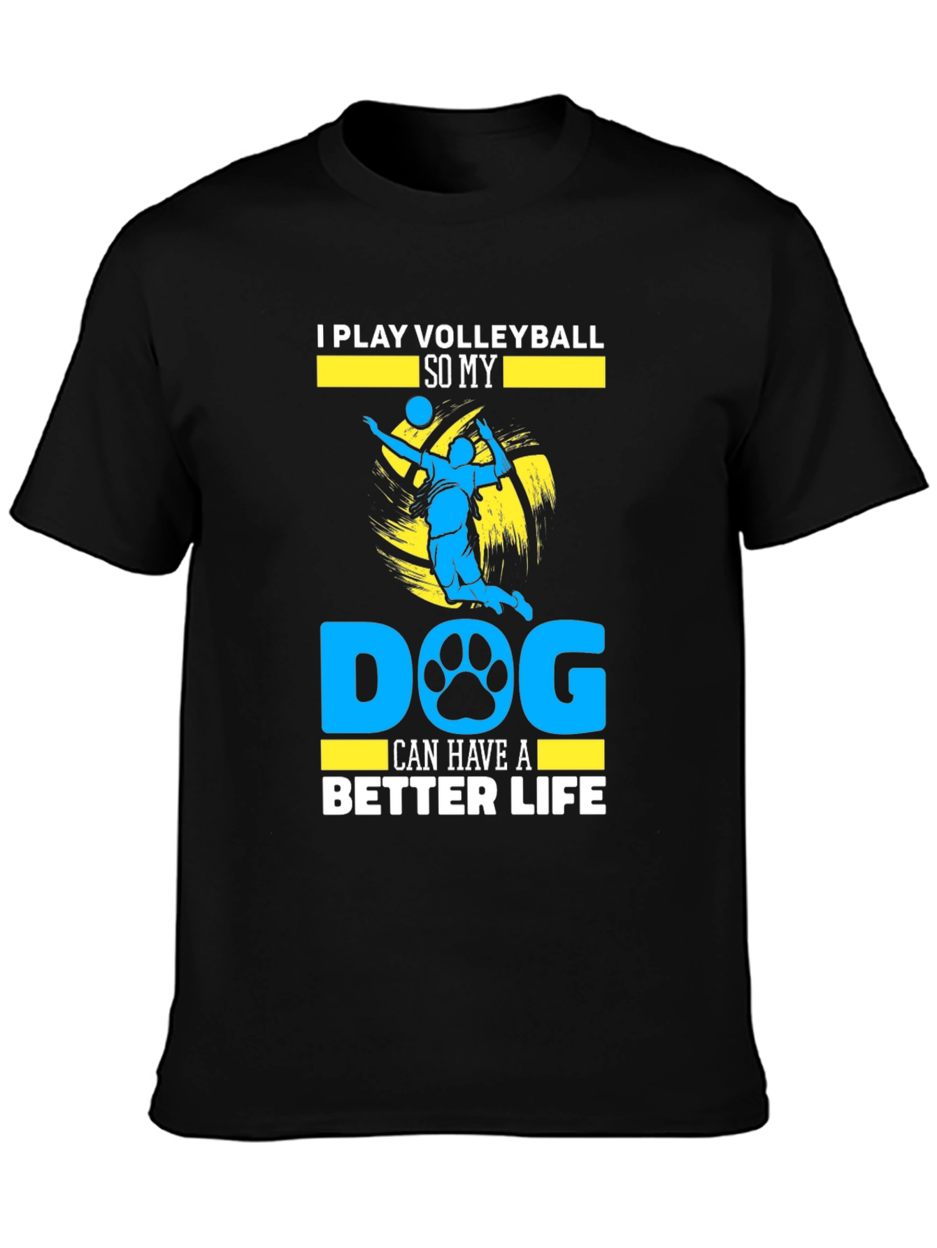 Volleyball Dog Lover Graphic Tee