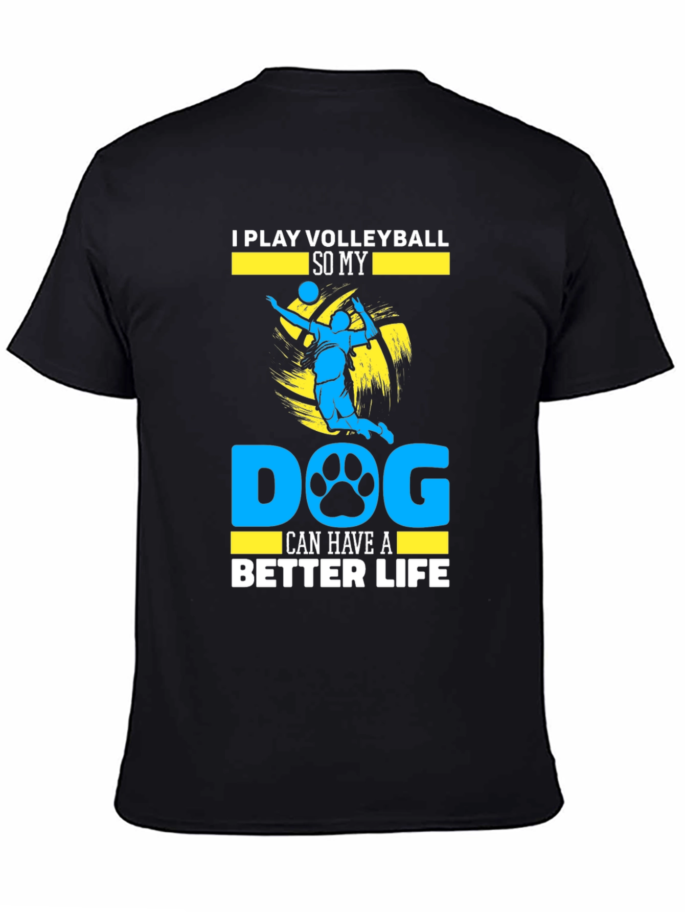 Volleyball Dog Lover Graphic Tee