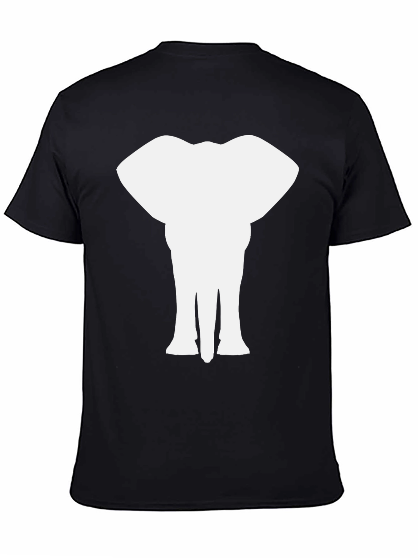 Elephant Graphic Tee - Classic Black Cotton Shirt