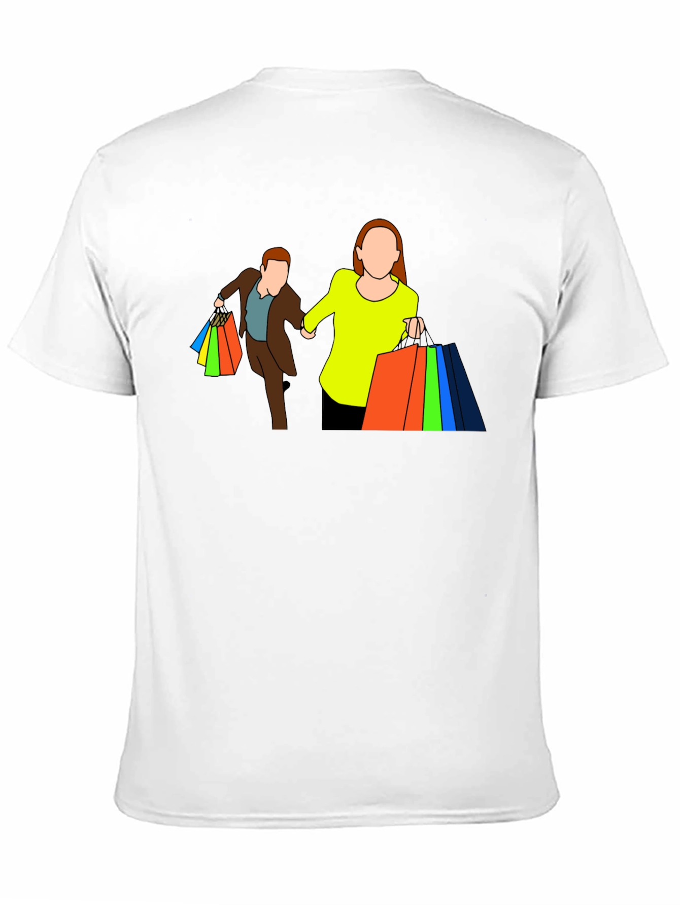 Shopping Couple Black T-Shirt