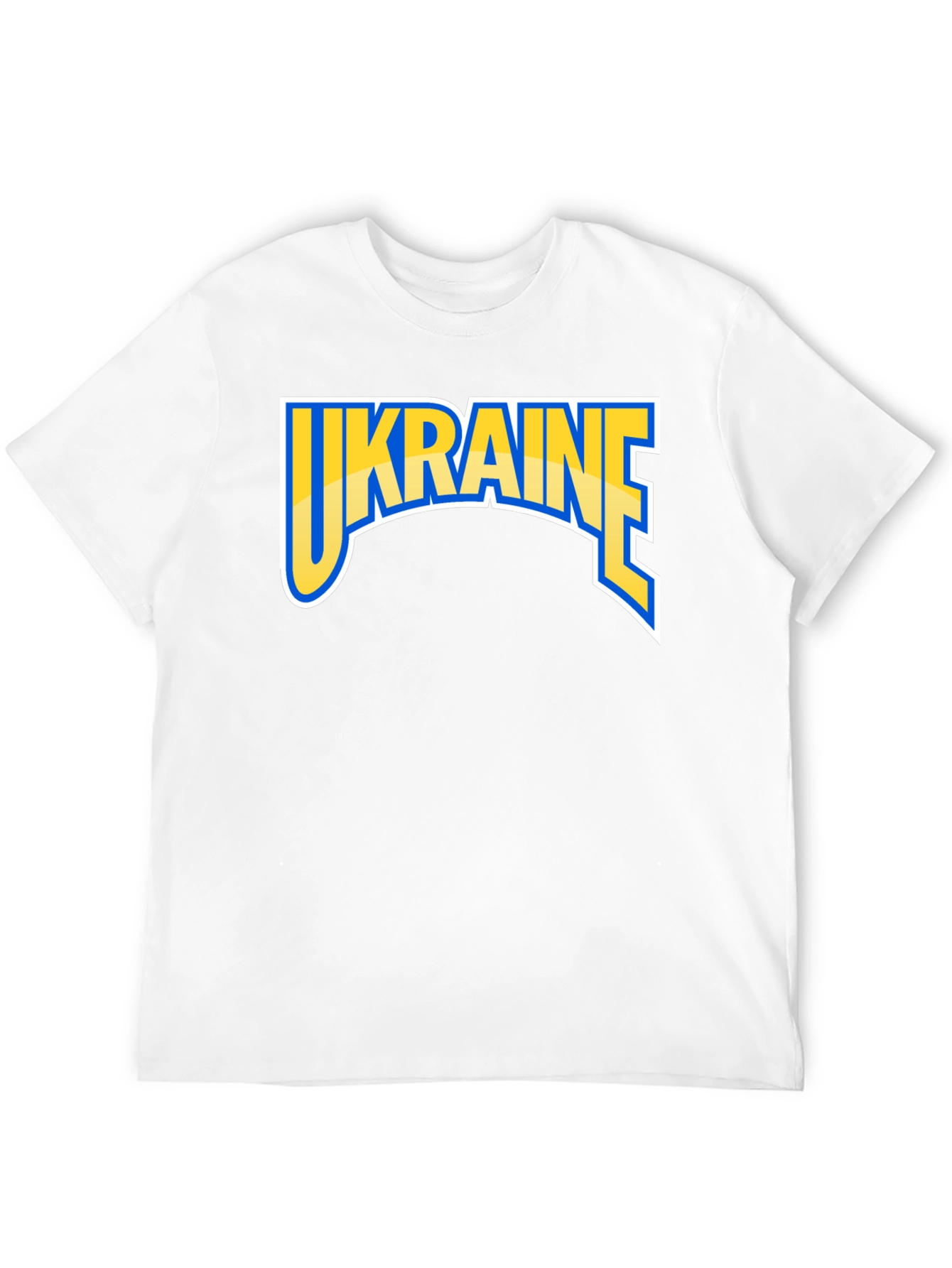 Ukraine Graphic Tee - Bold Patriotic Style