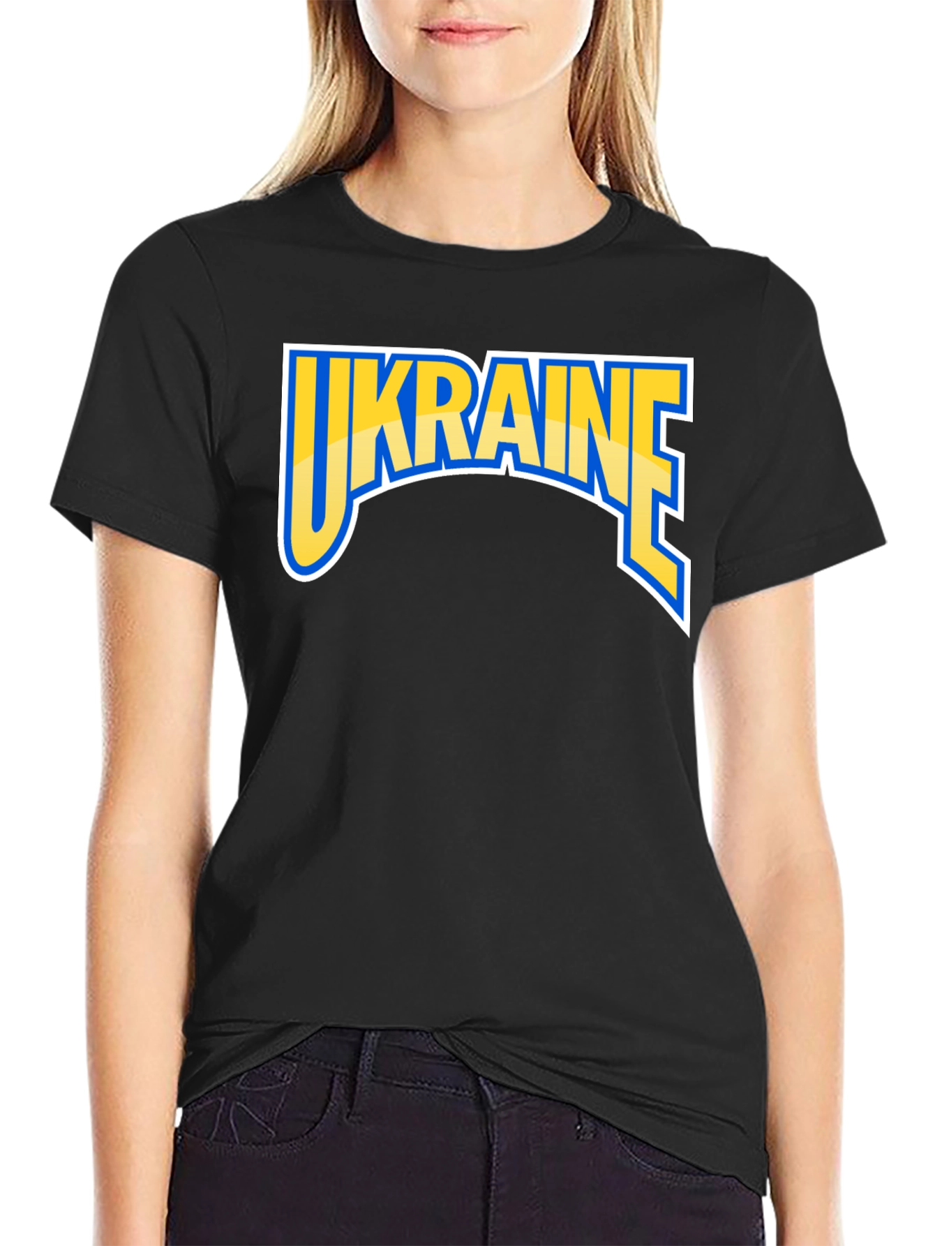 Ukraine Graphic Tee - Bold Patriotic Style