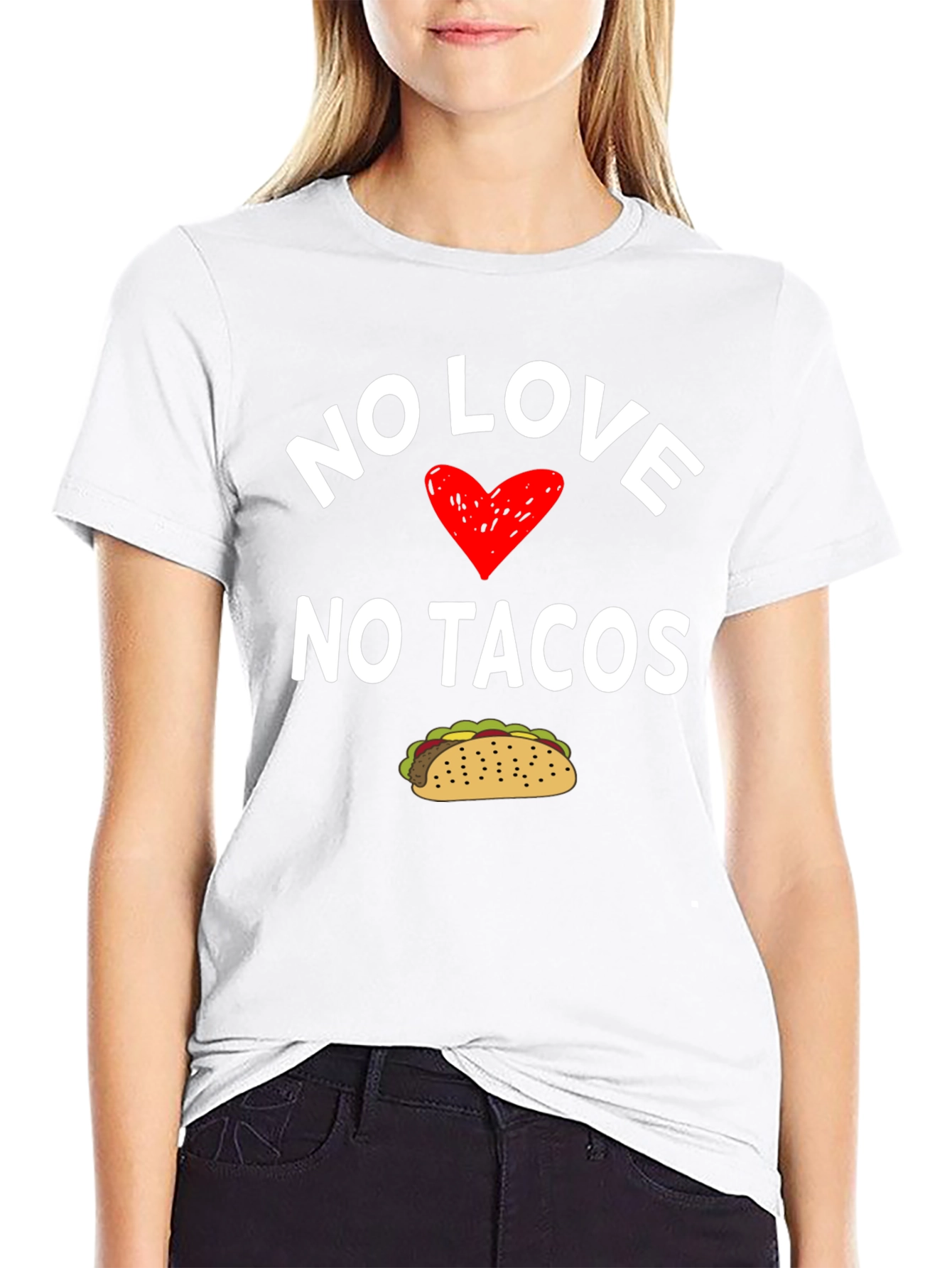 No Love No Tacos Graphic T-Shirt