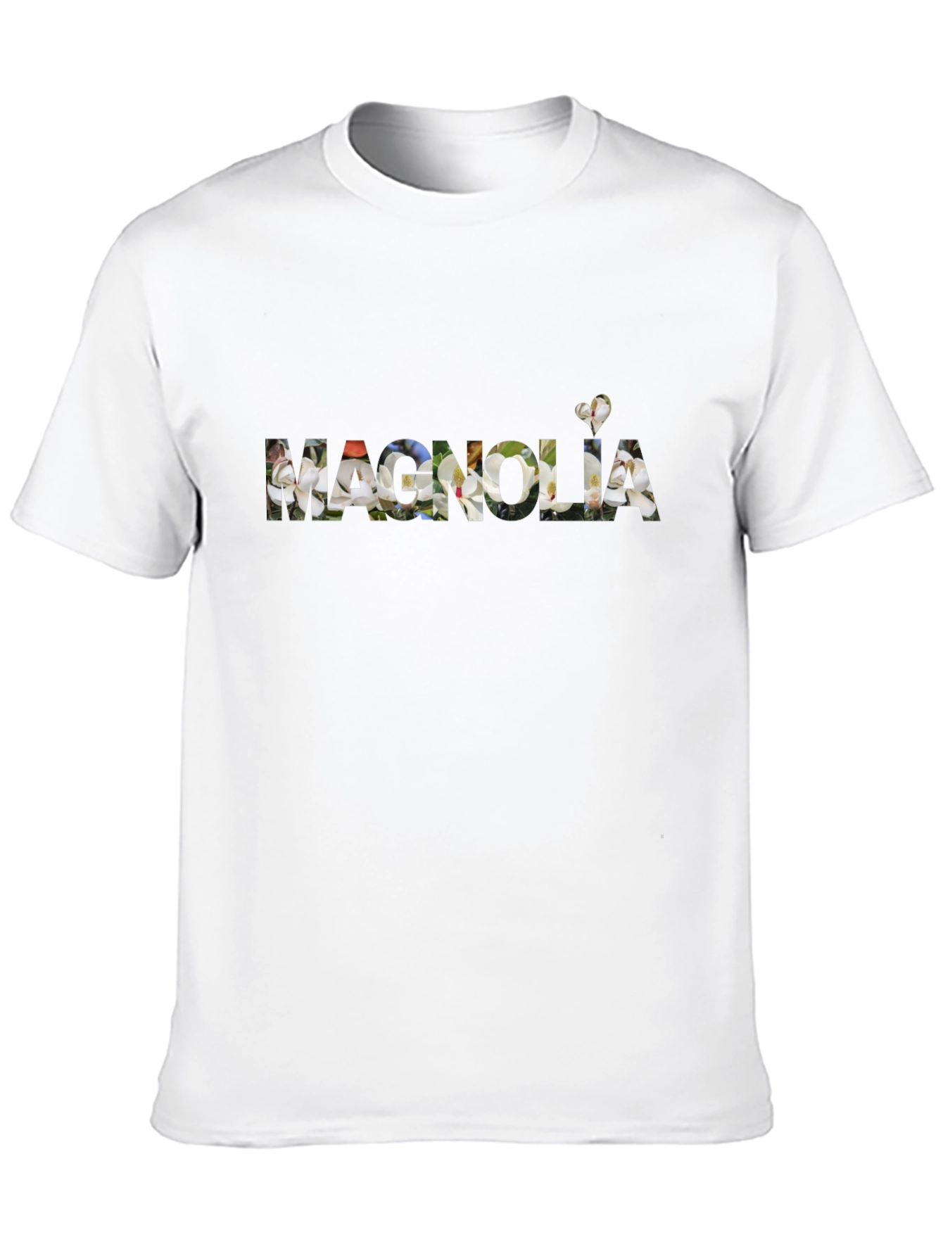 Magnolia Graphic Tee - Classic Black Cotton