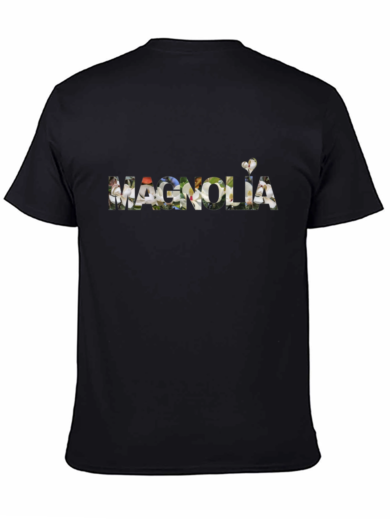 Magnolia Graphic Tee - Classic Black Cotton