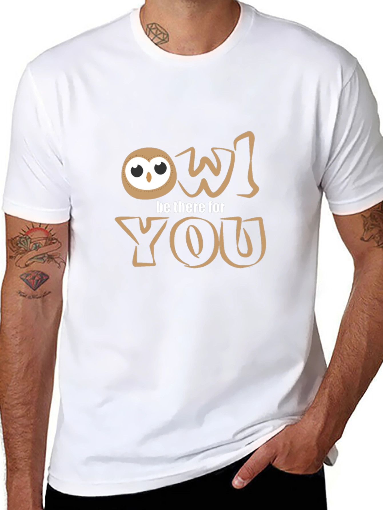 Owl Be There For You T-Shirt - Black