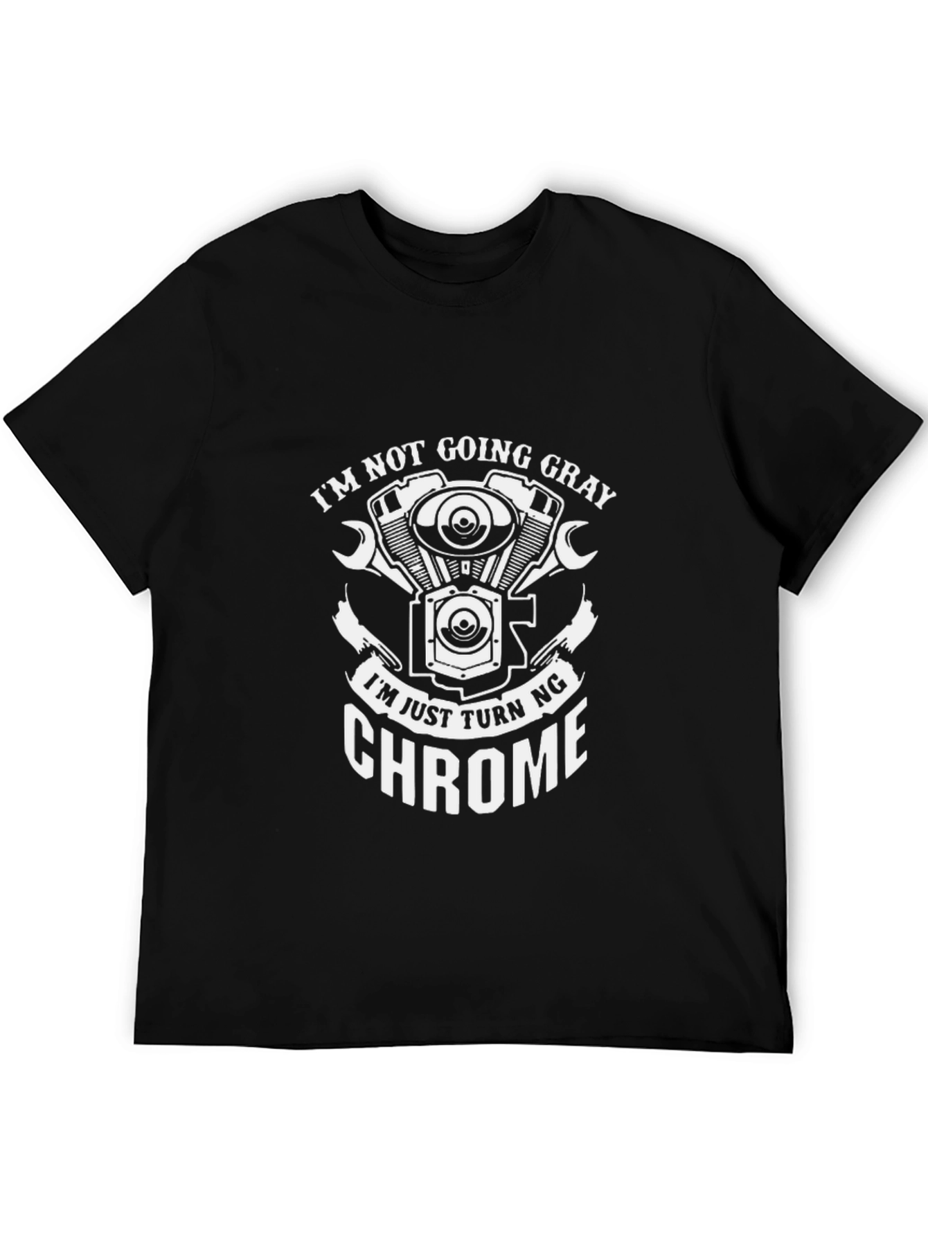 Chrome Motorcycle T-Shirt - Funny Biker Tee
