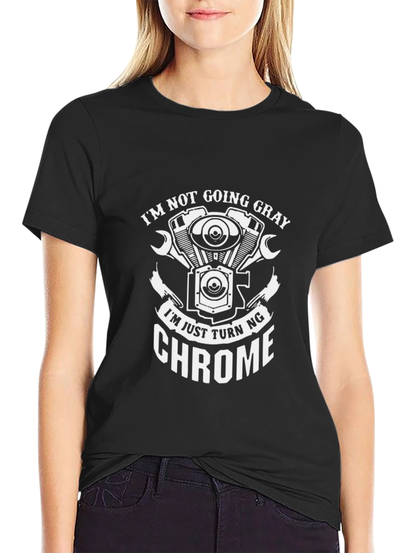 Chrome Motorcycle T-Shirt - Funny Biker Tee