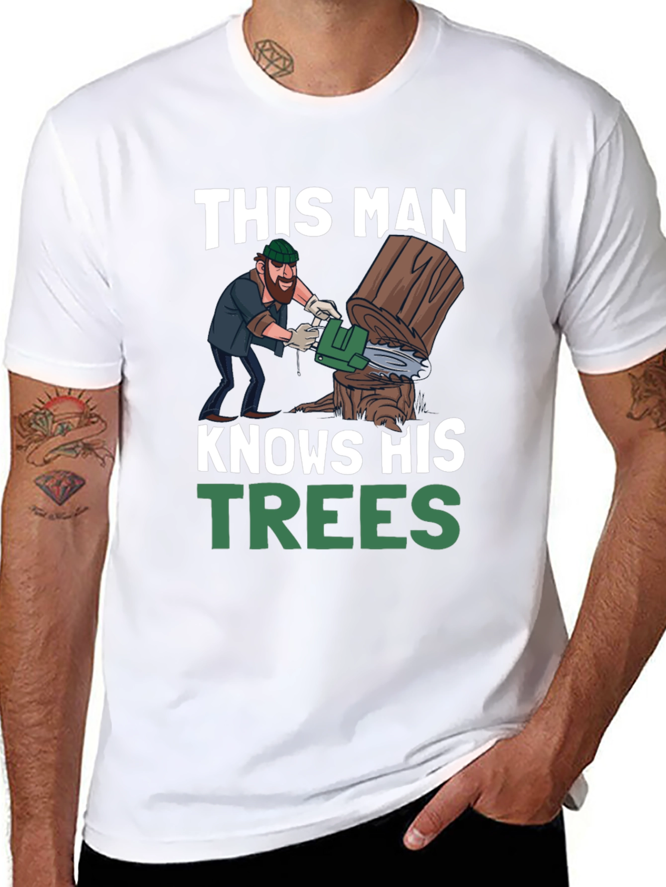 This Man Knows His Trees Graphic T-Shirt