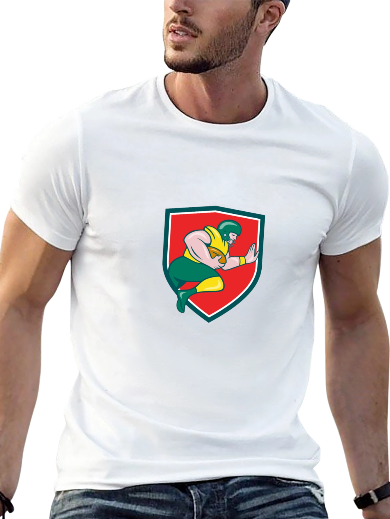 American Football Player Graphic Tee