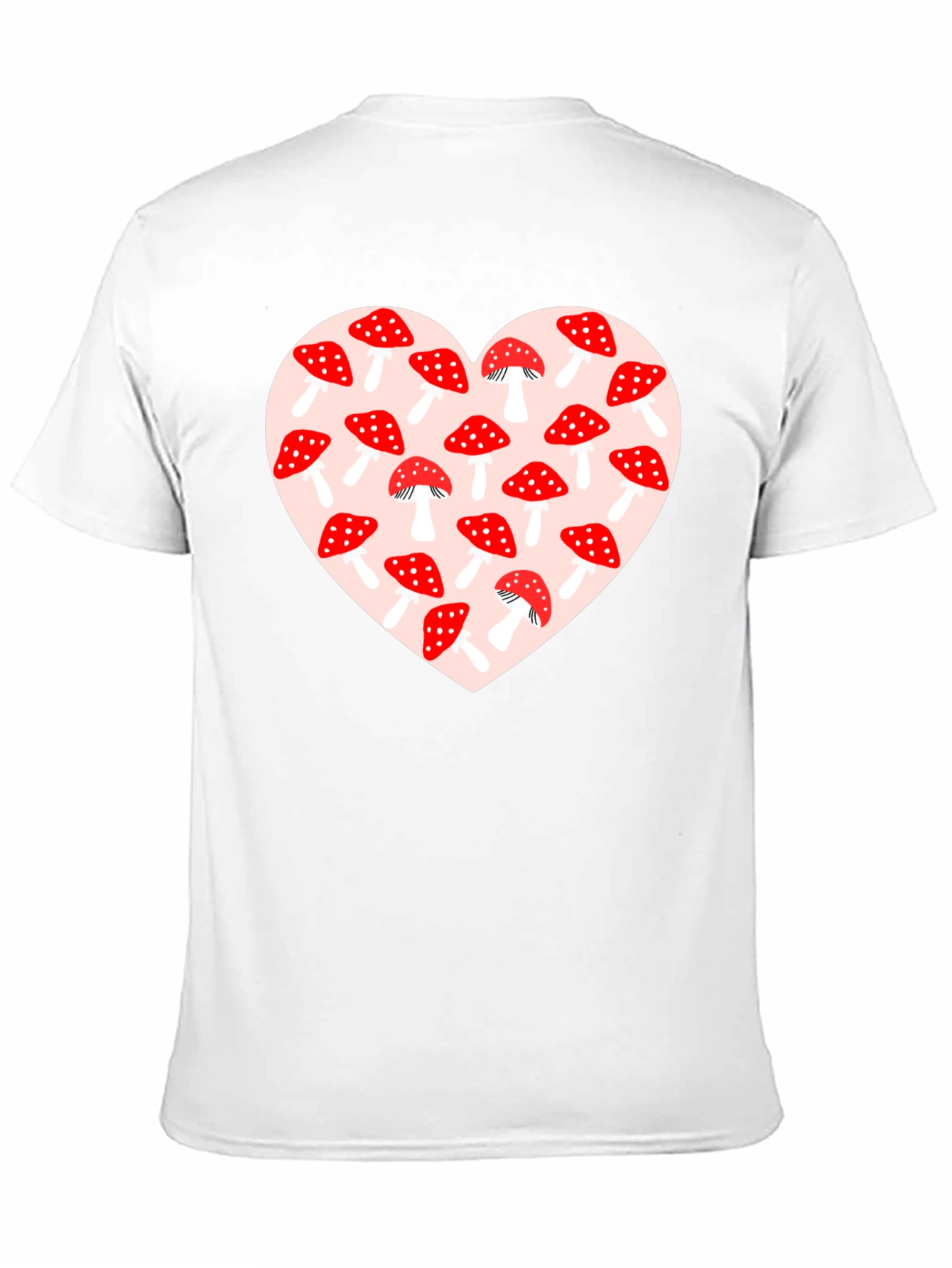 Mushroom Heart Graphic Tee - Black
