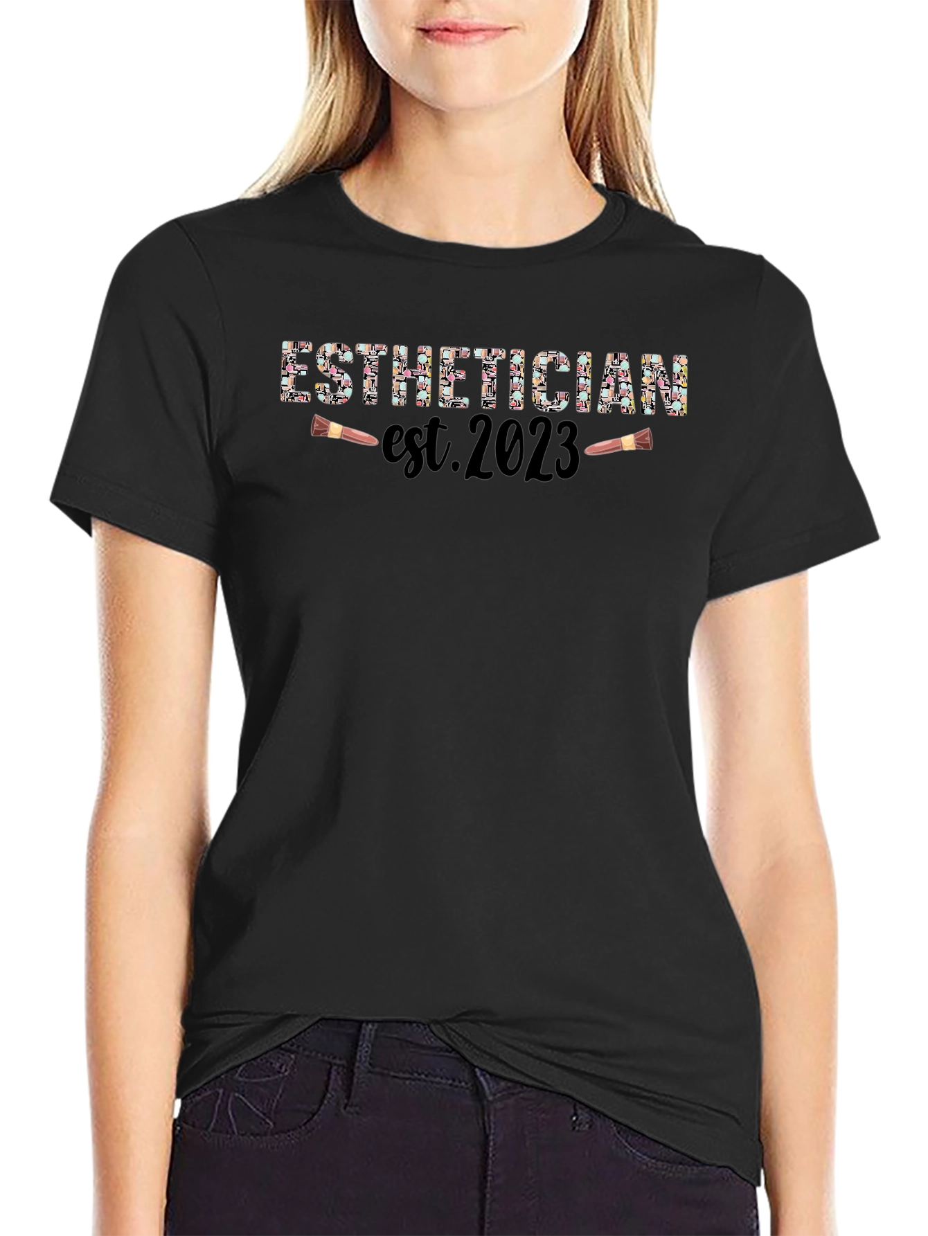 Esthetician Est. 2023 Black T-Shirt