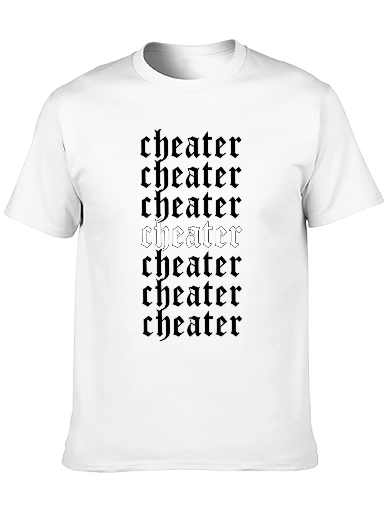 Cheater Graphic Print Black T-Shirt