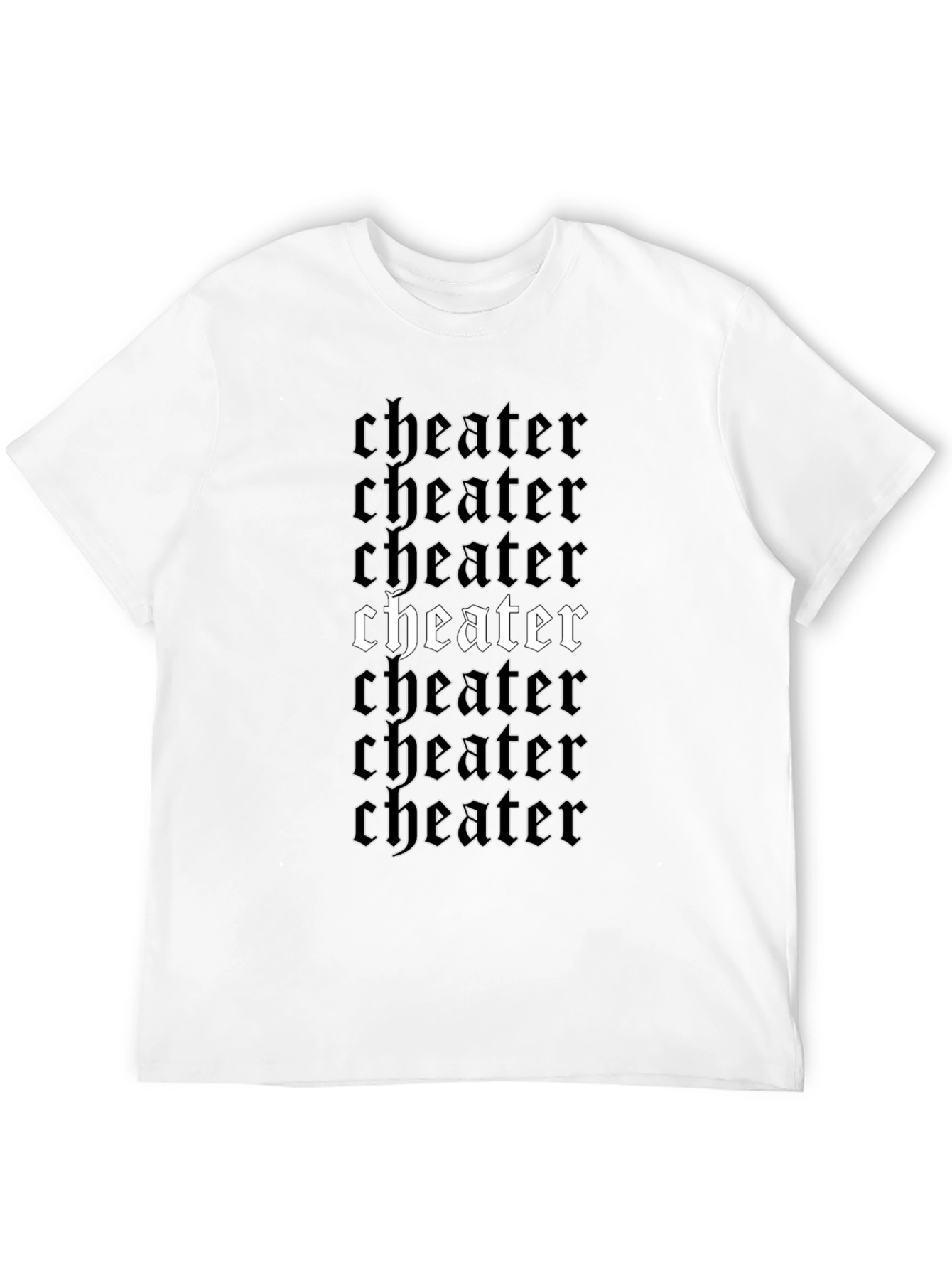 Cheater Graphic Print Black T-Shirt