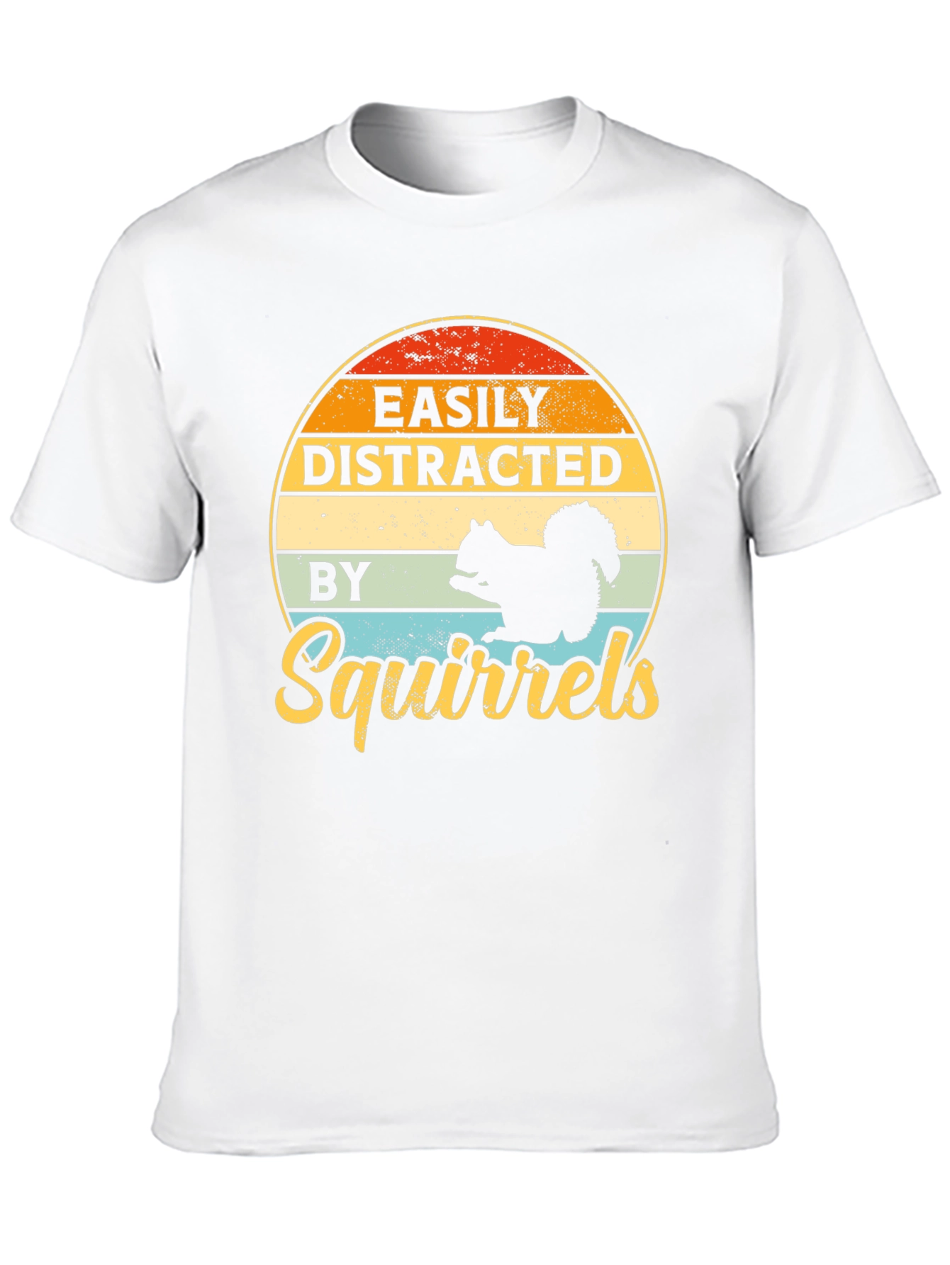 Easily Distracted By Squirrels Graphic T-Shirt